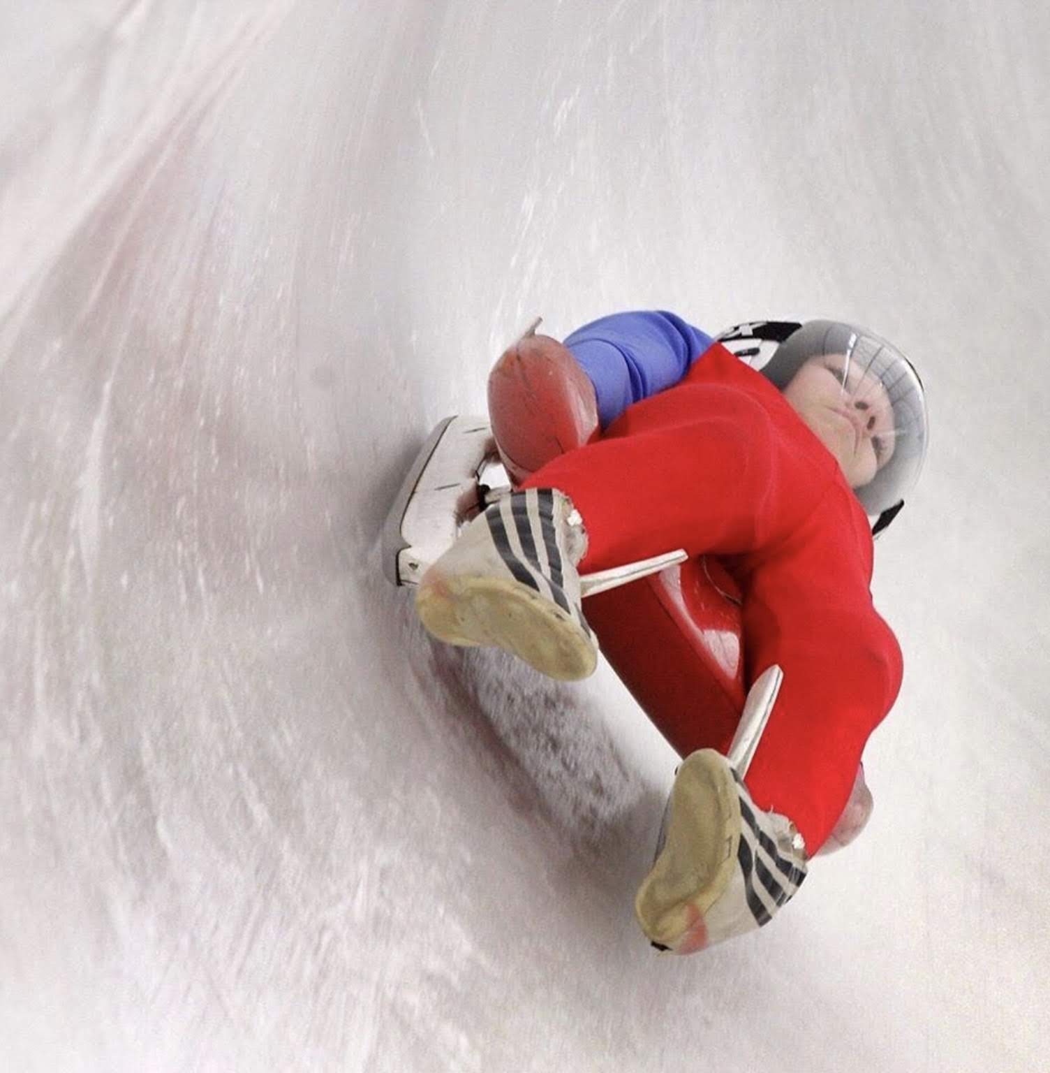 The multitalented Thomas seemed to be a natural when it came to luge.