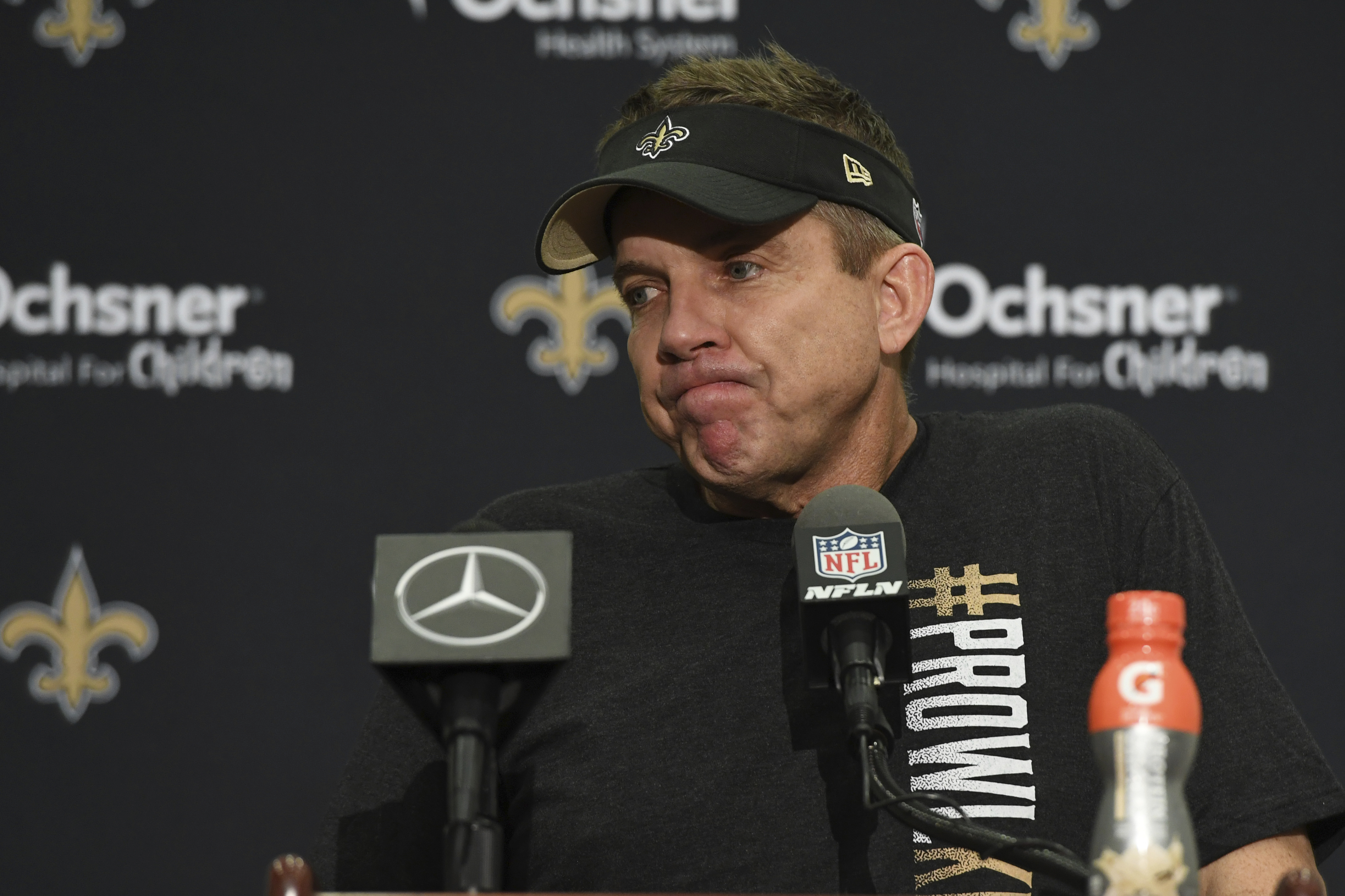 Sean Payton and the Saints are set to meet the Patriots this weekend at Gillette.
