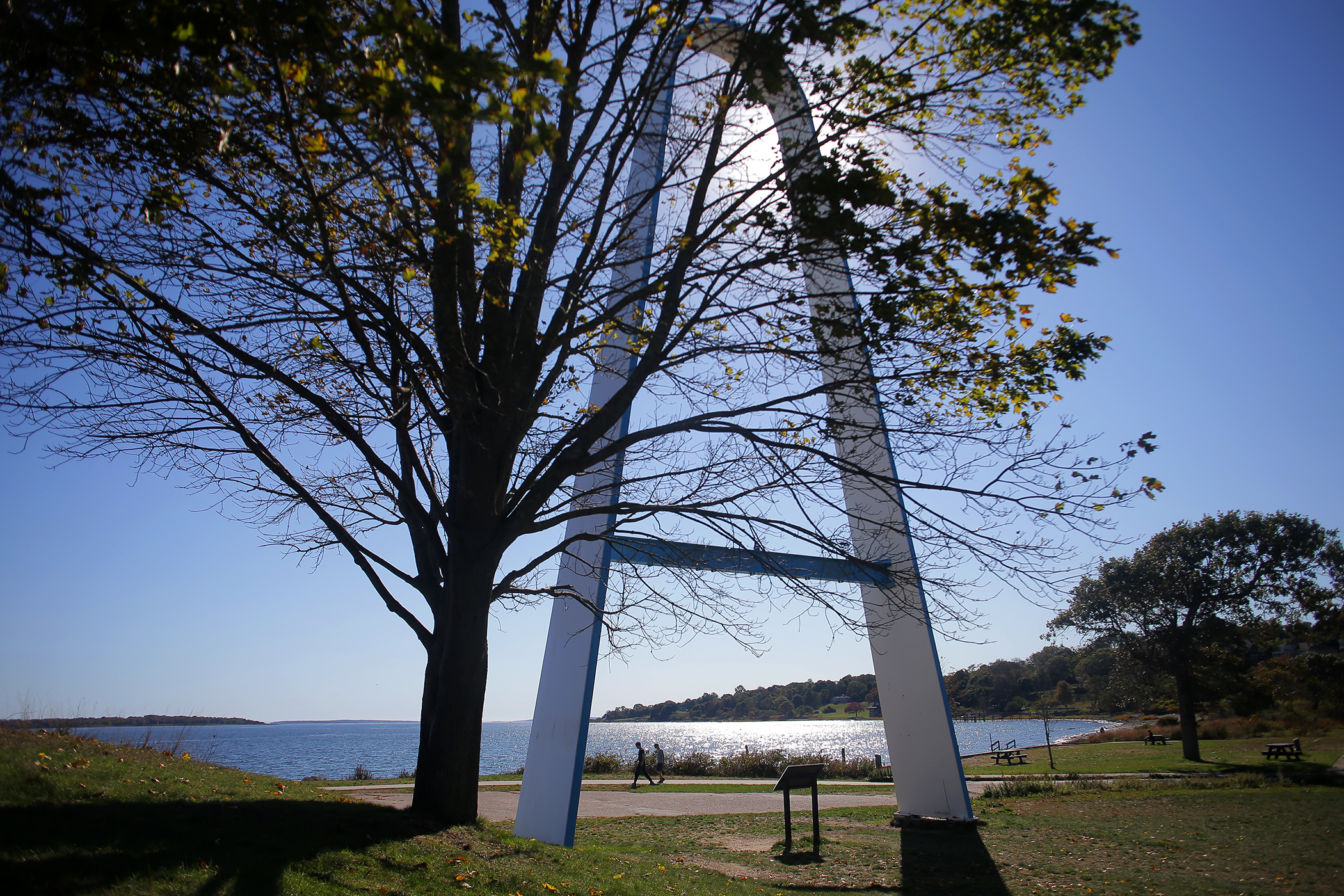 The arch from the old Rocky Point Park is one of a couple of attractions from the former amusement park now installed at the state park.