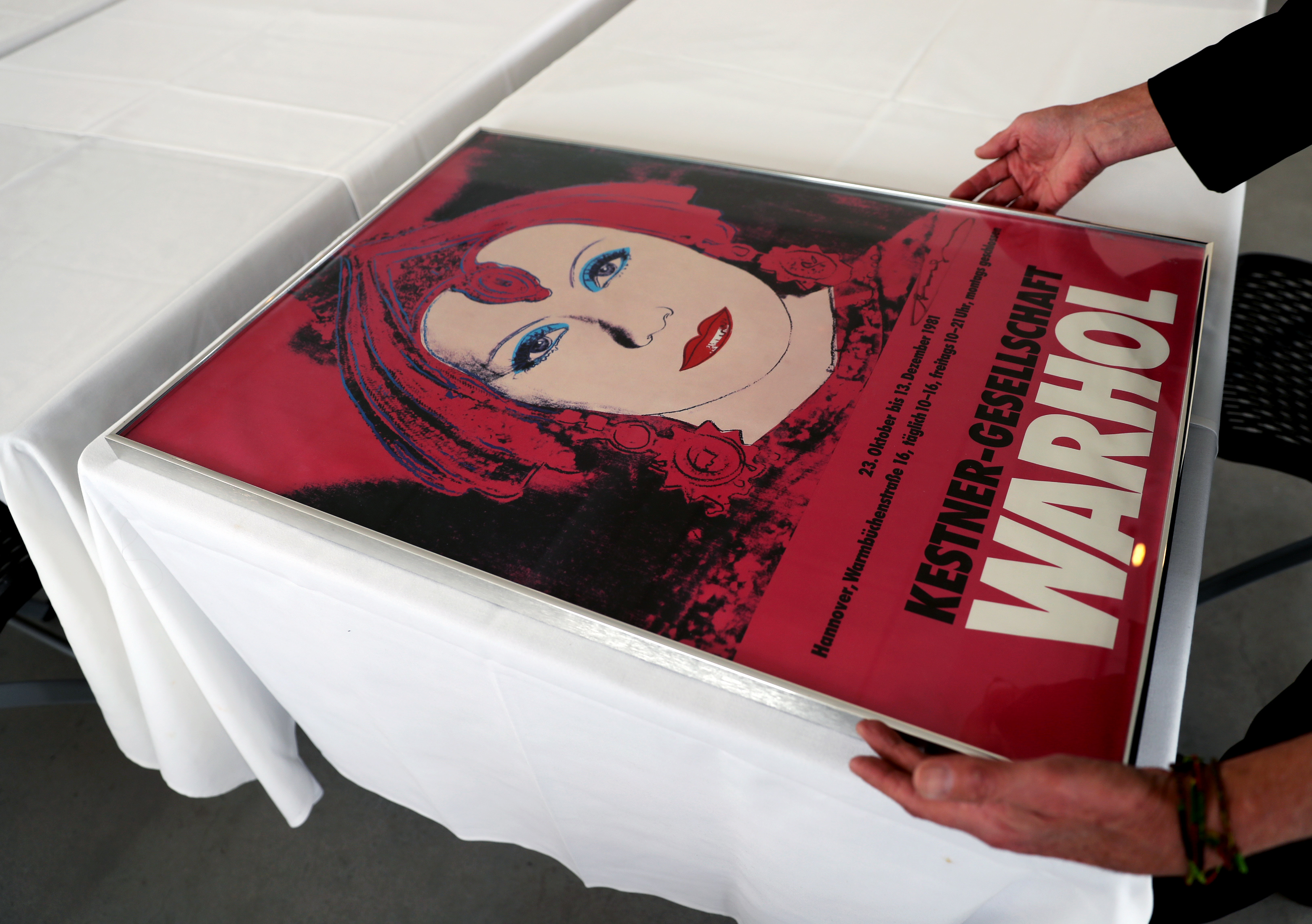 A lithograph by Andy Warhol from the Milton Art Museum collection.