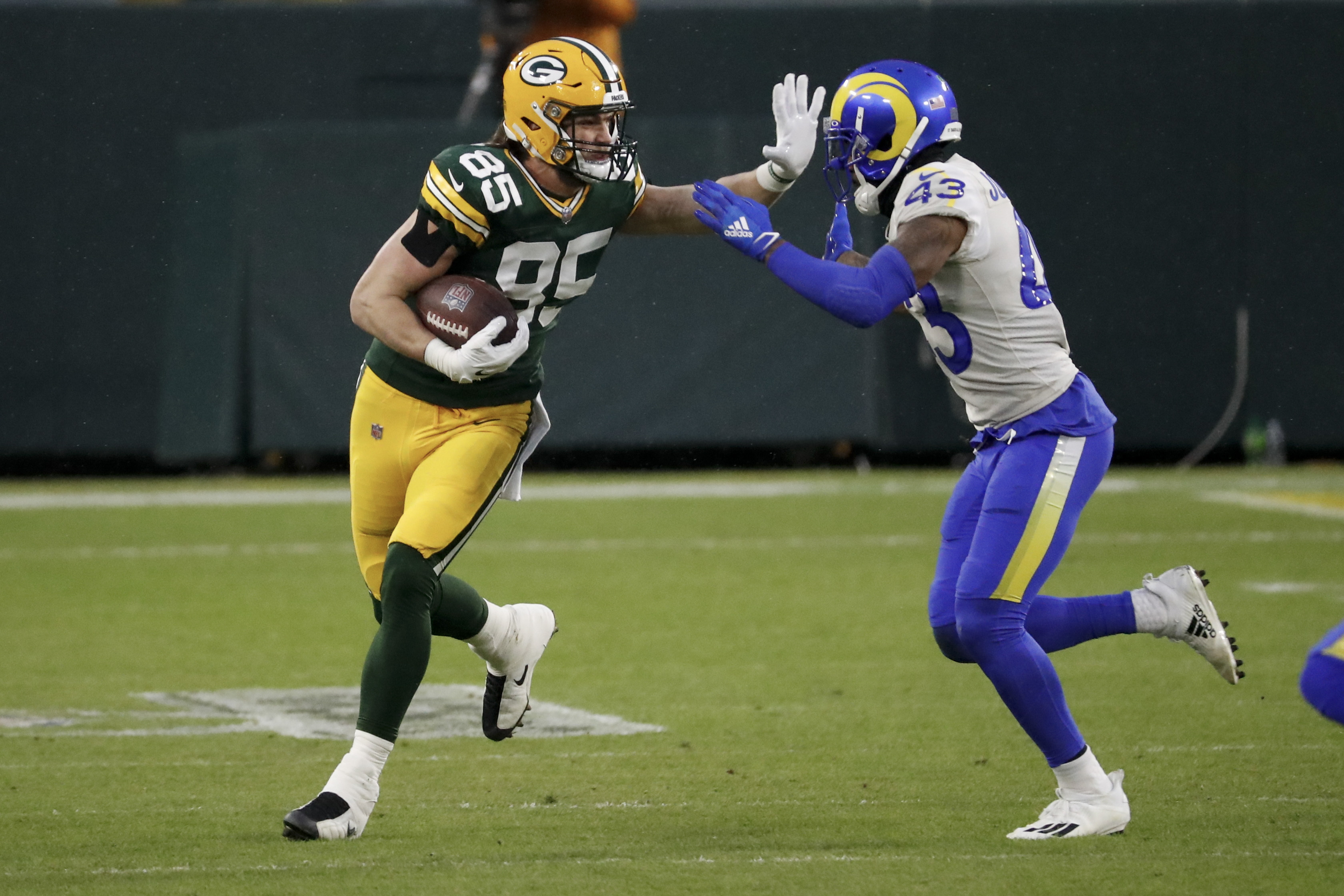 The Packers' Robert Tonyan burst on the scene this year, catching 11 TD passes.