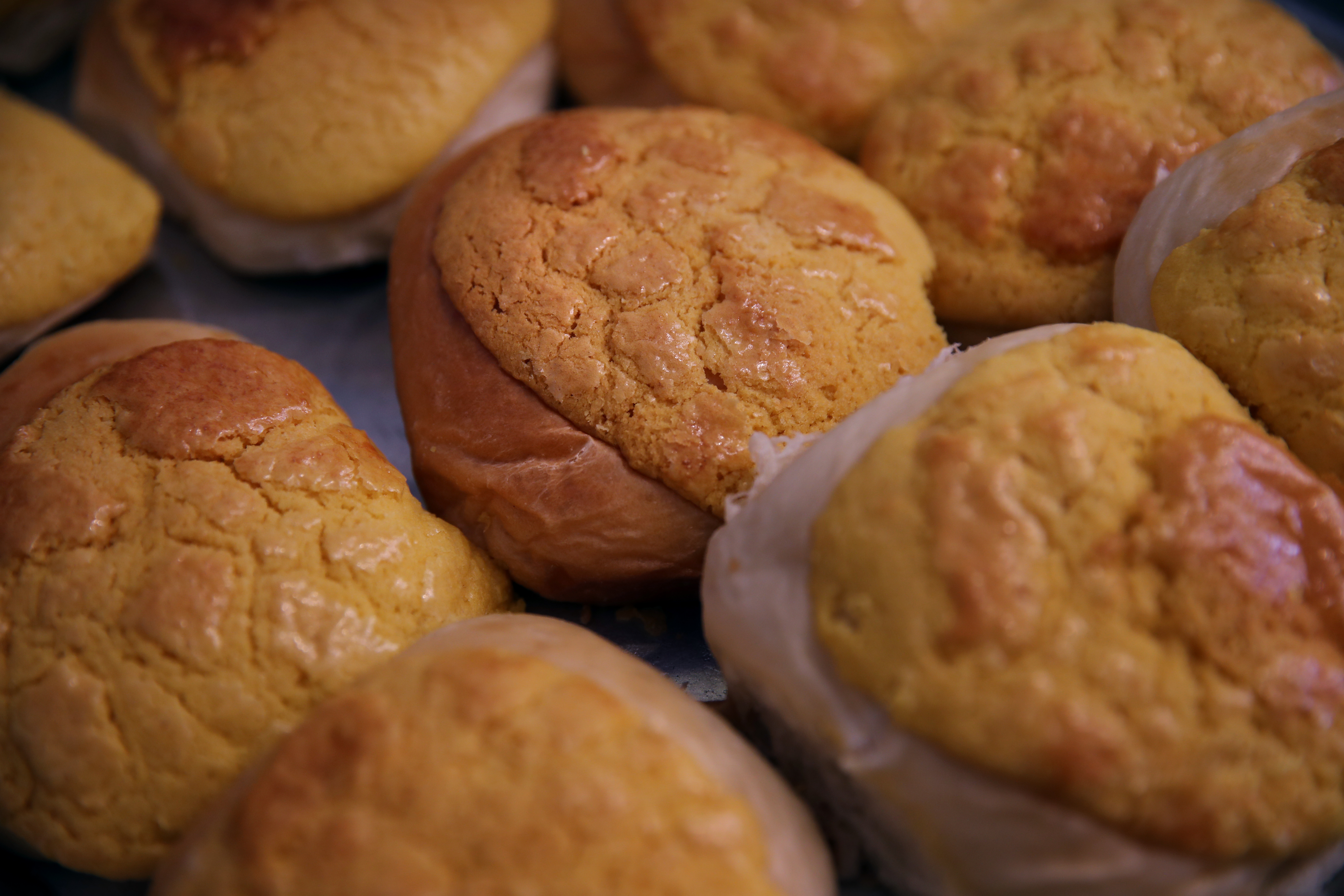 Pineapple buns at Ho Yuen Bakery.
