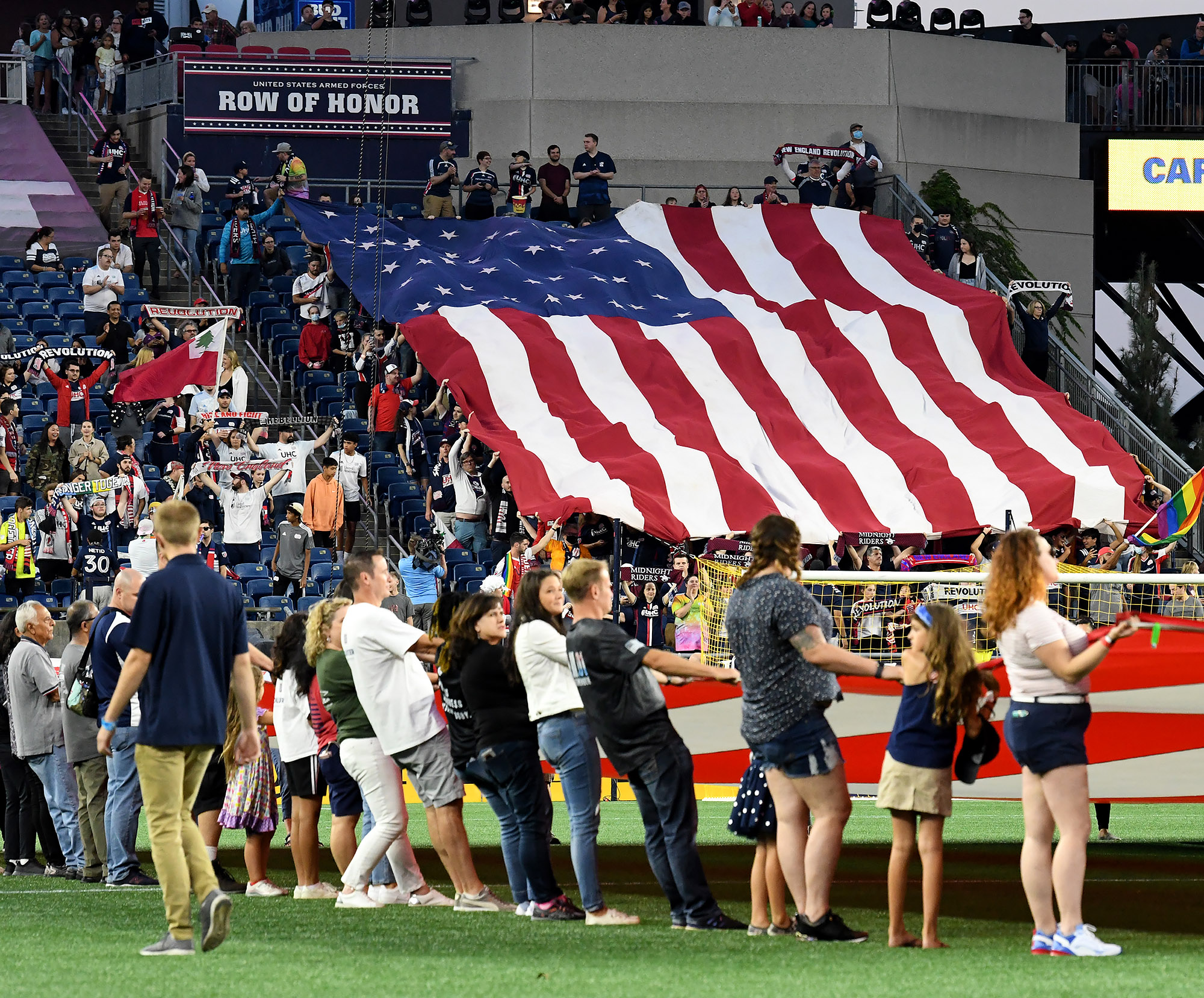 Solemn pregame ceremonies were held before Saturday's game, commemorating the 20th anniversary of the 9/11 attacks.