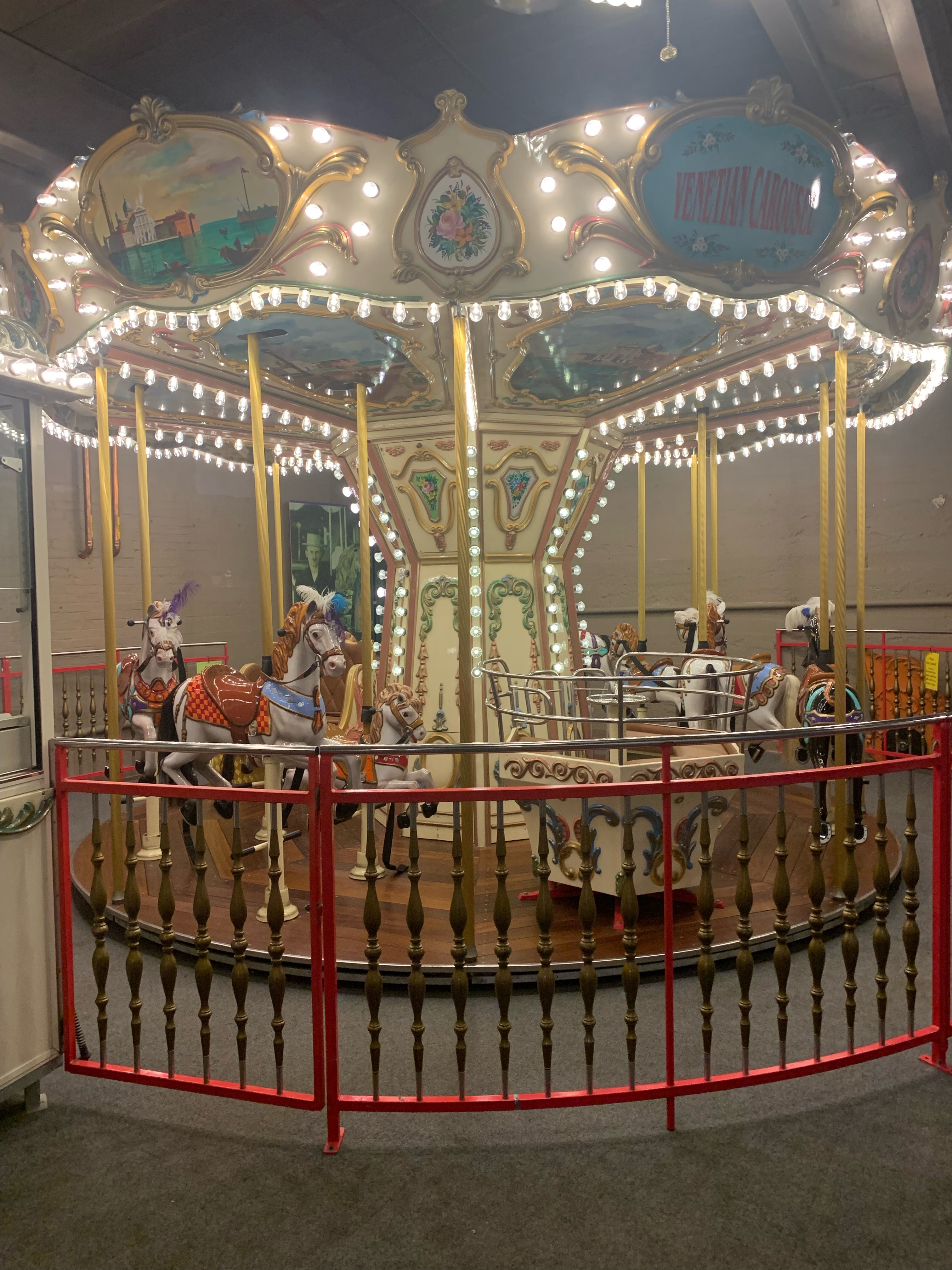 Yes, this carousel is inside the New England Carousel Museum and customers can ride it.  Yay!