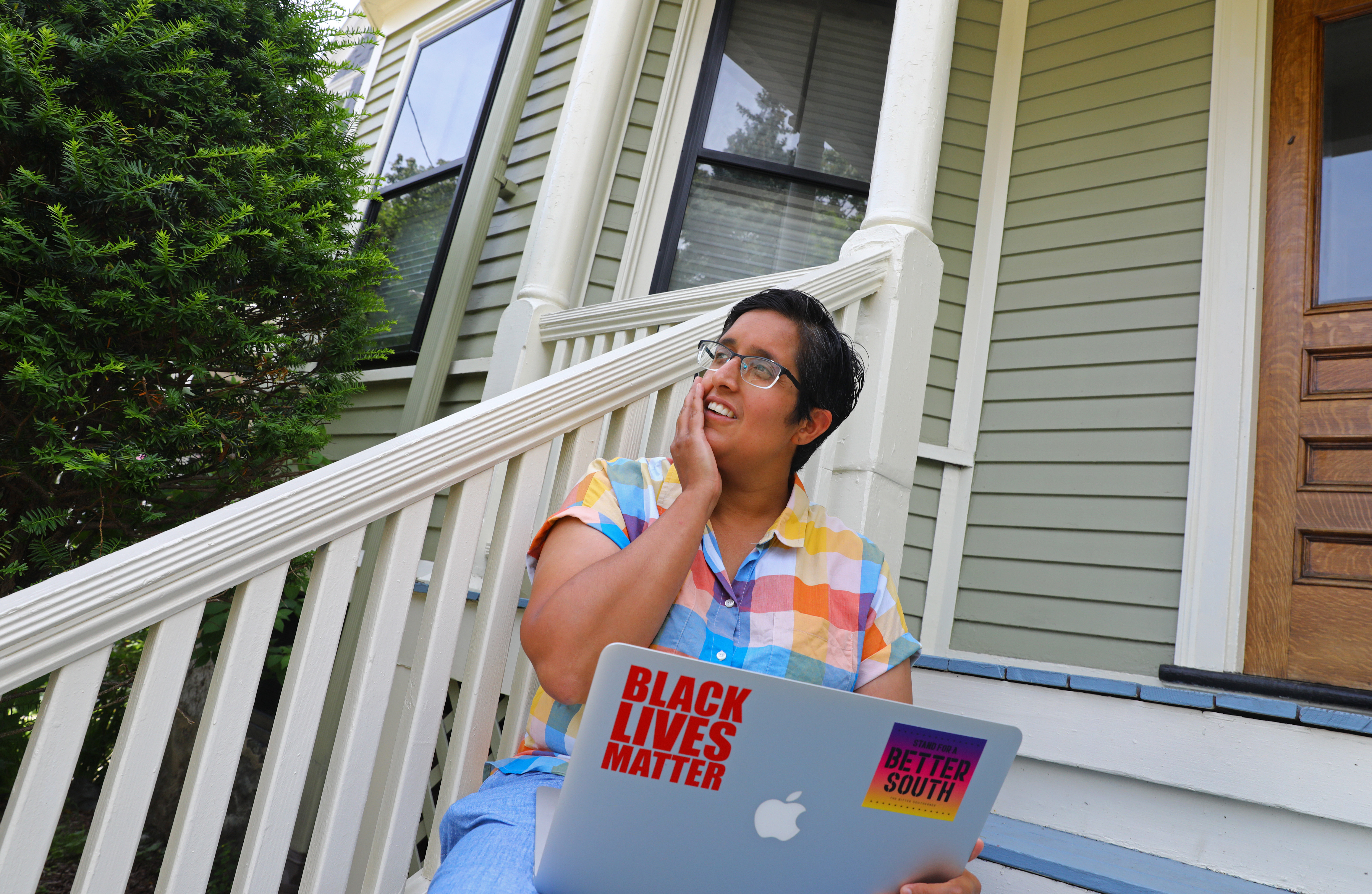 Neema Avashia, an eighth grade civics teacher at the McCormack Middle School in Boston, has been researching how to improve remote learning in the fall, during the coronavirus pandemic.
