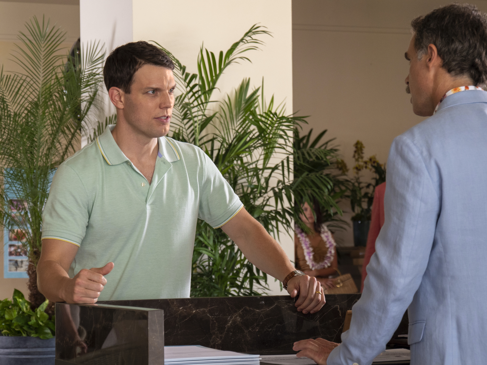 Jake Lacy (left) and Murray Bartlett in "The White Lotus."