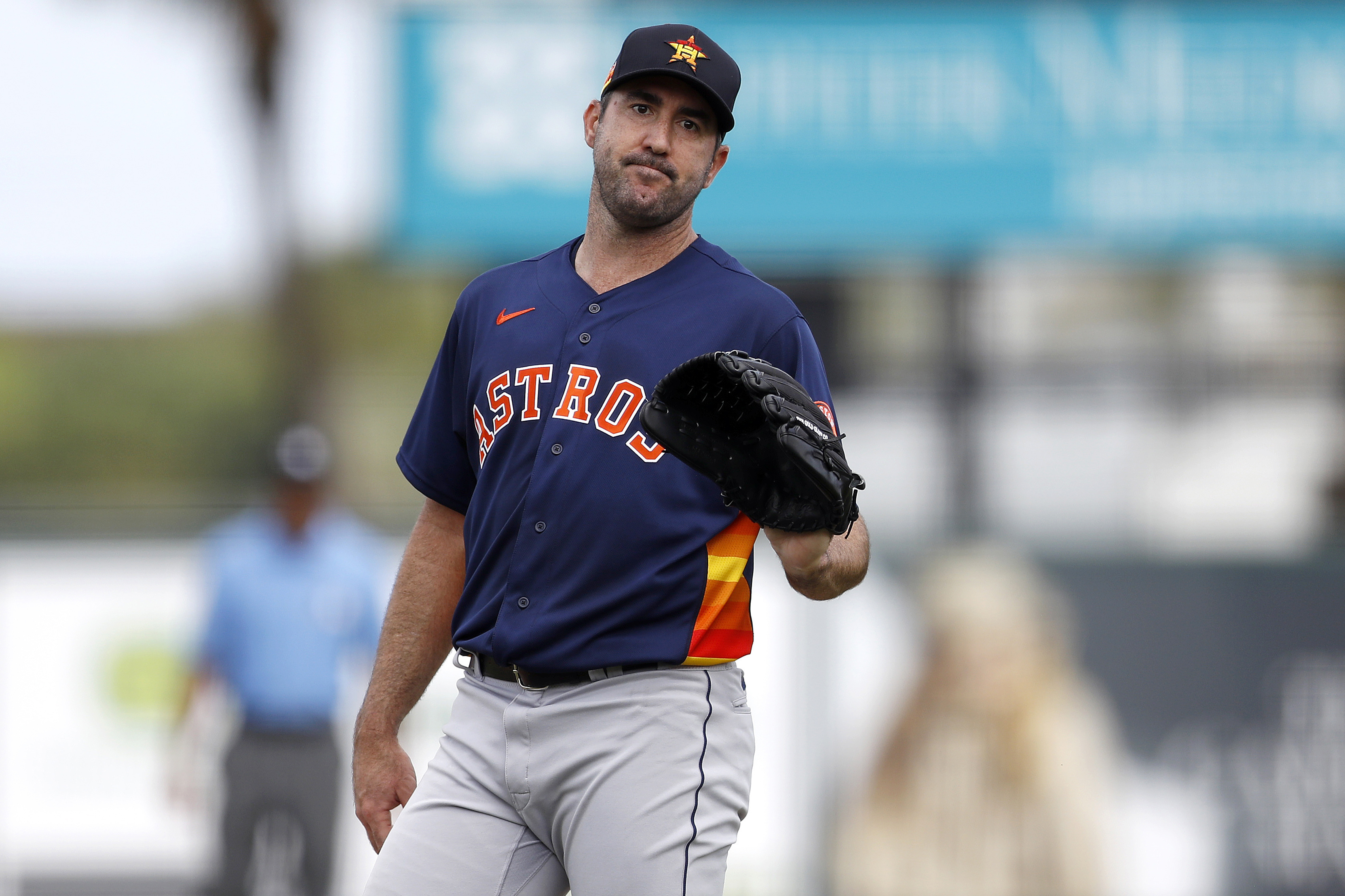 Justin Verlander, the 2019 AL Cy Young winner, is continuing to recover from October Tommy John surgery.