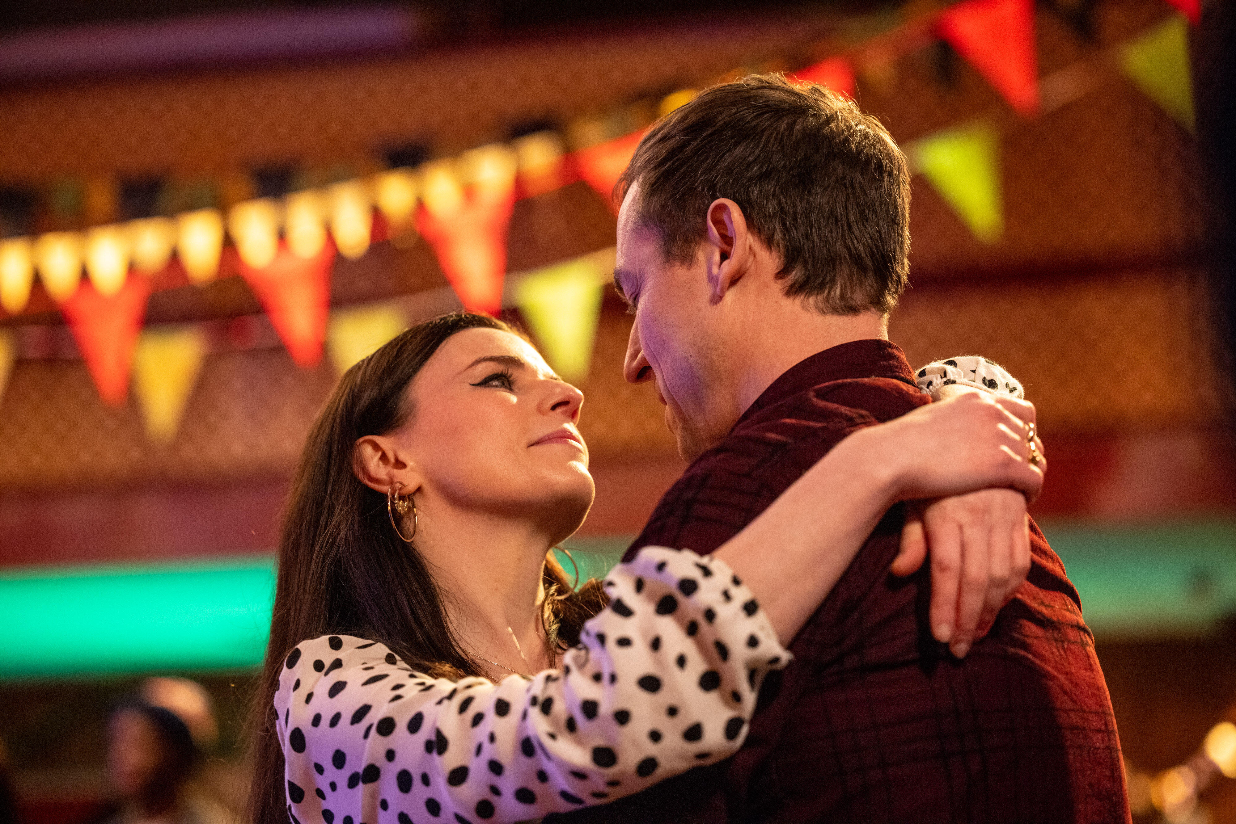 Aisling Bea and Tobias Menzies in "This Way Up."