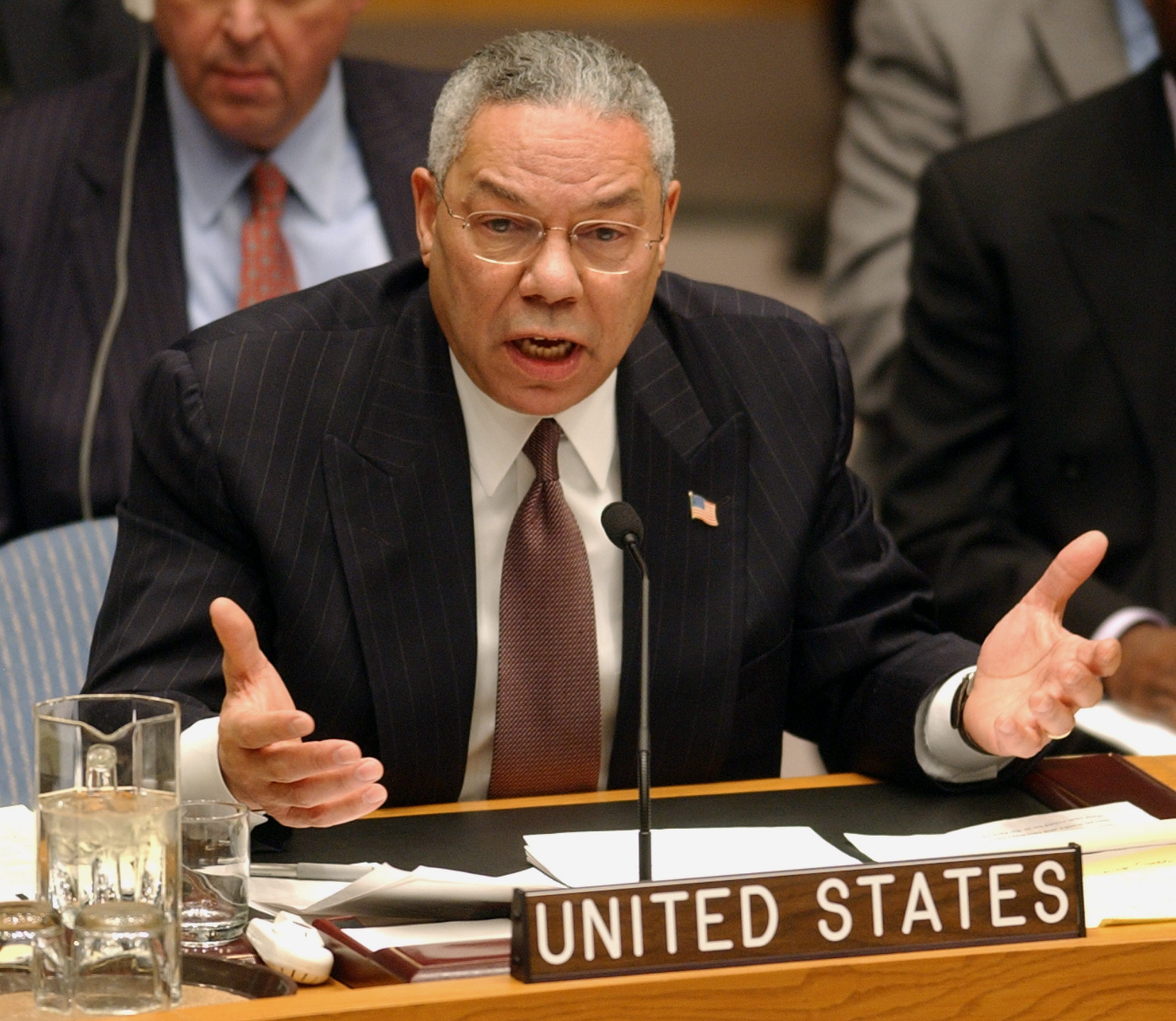 General Powell, addressing the UN Security Council in February of 2003.