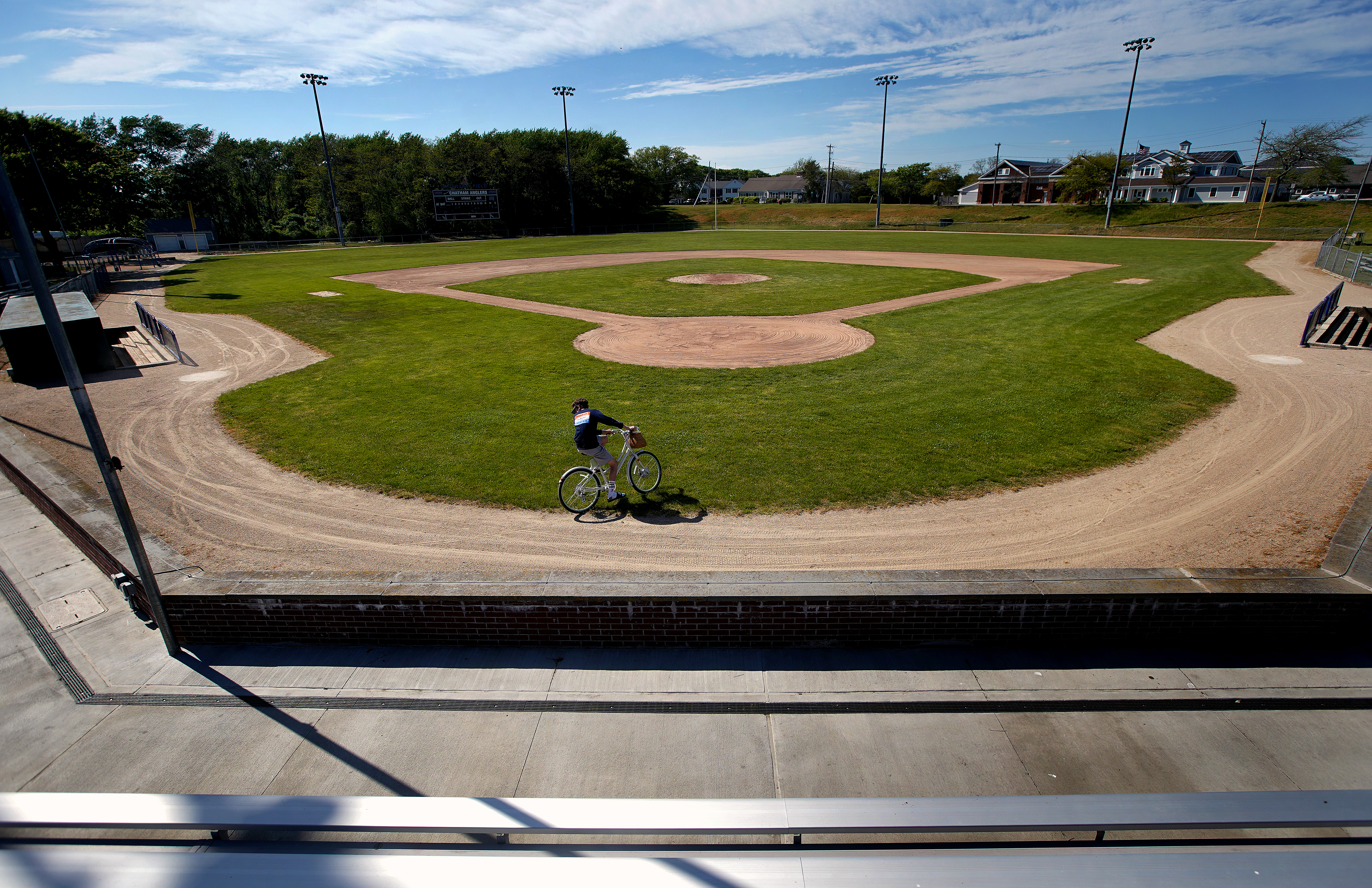 Veterans Field, home of the Chatham Anglers, sat vacant except for a boy riding his bicycle through it last week.