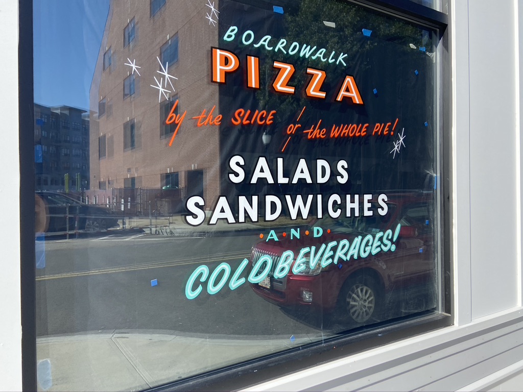The Frattaroli family recently opened Boardwalk Pizza in Quincy’s Marina Bay, offering boardwalk-style pizza that’s designed to be enjoyed on the waterfront.