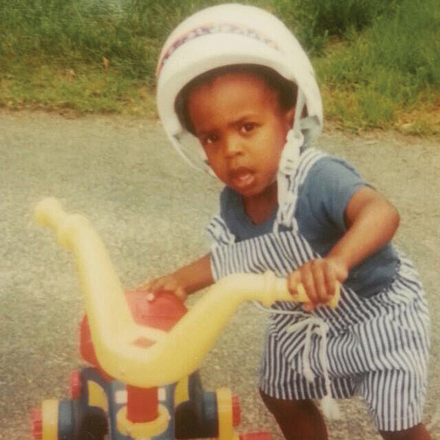 The author at about age 3.