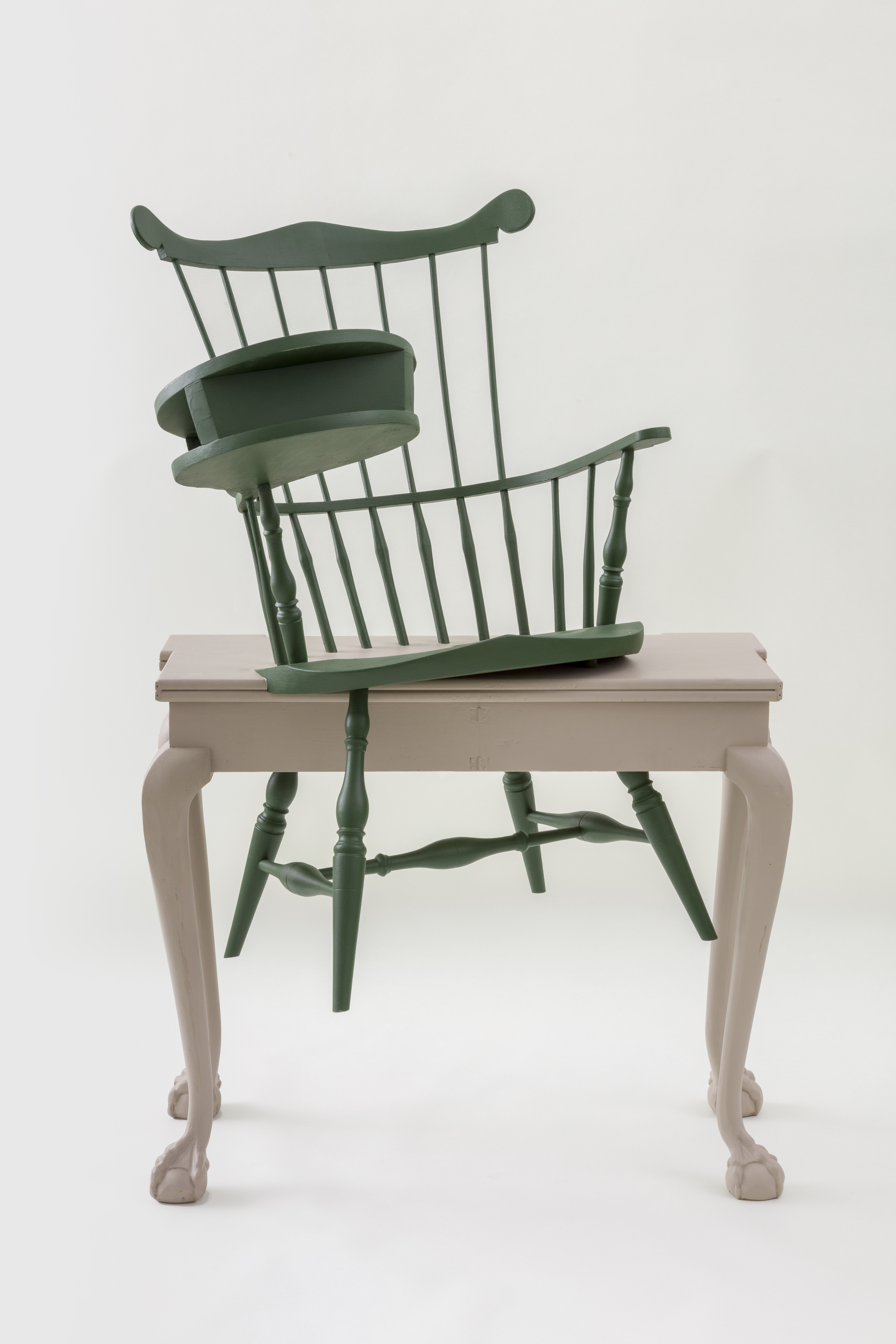 Sam Durant’s "Transcendental (Wheatley's Desk, Emerson's Chair)" is part of “Visionary New England” at deCordova Sculpture Park and Museum.