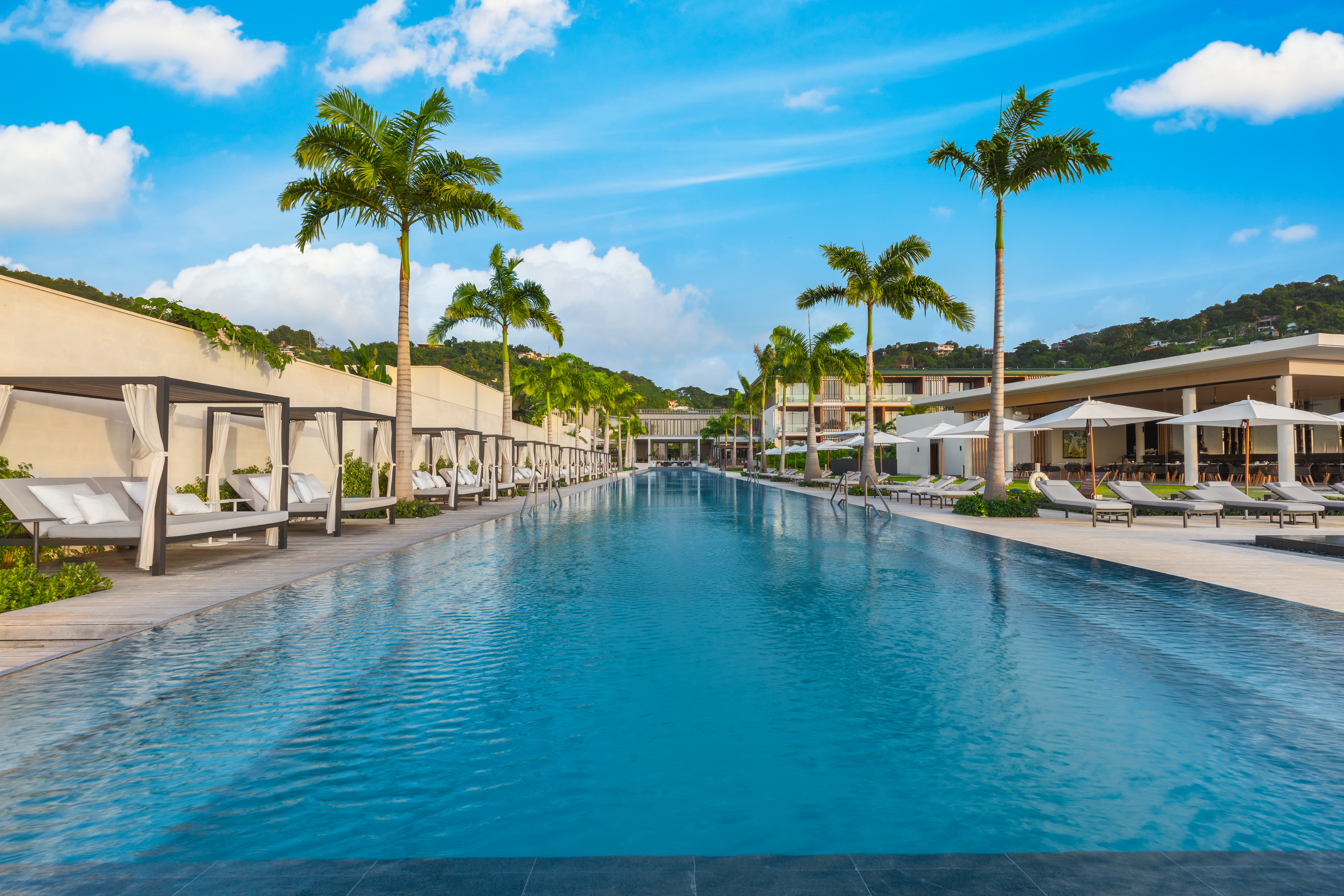 Those hoping for a warm winter getaway may want to jump on the Winter Early Birds special offered by Silversands Grenada, where a 100-meter infinity pool leads to Grand Anse Beach.