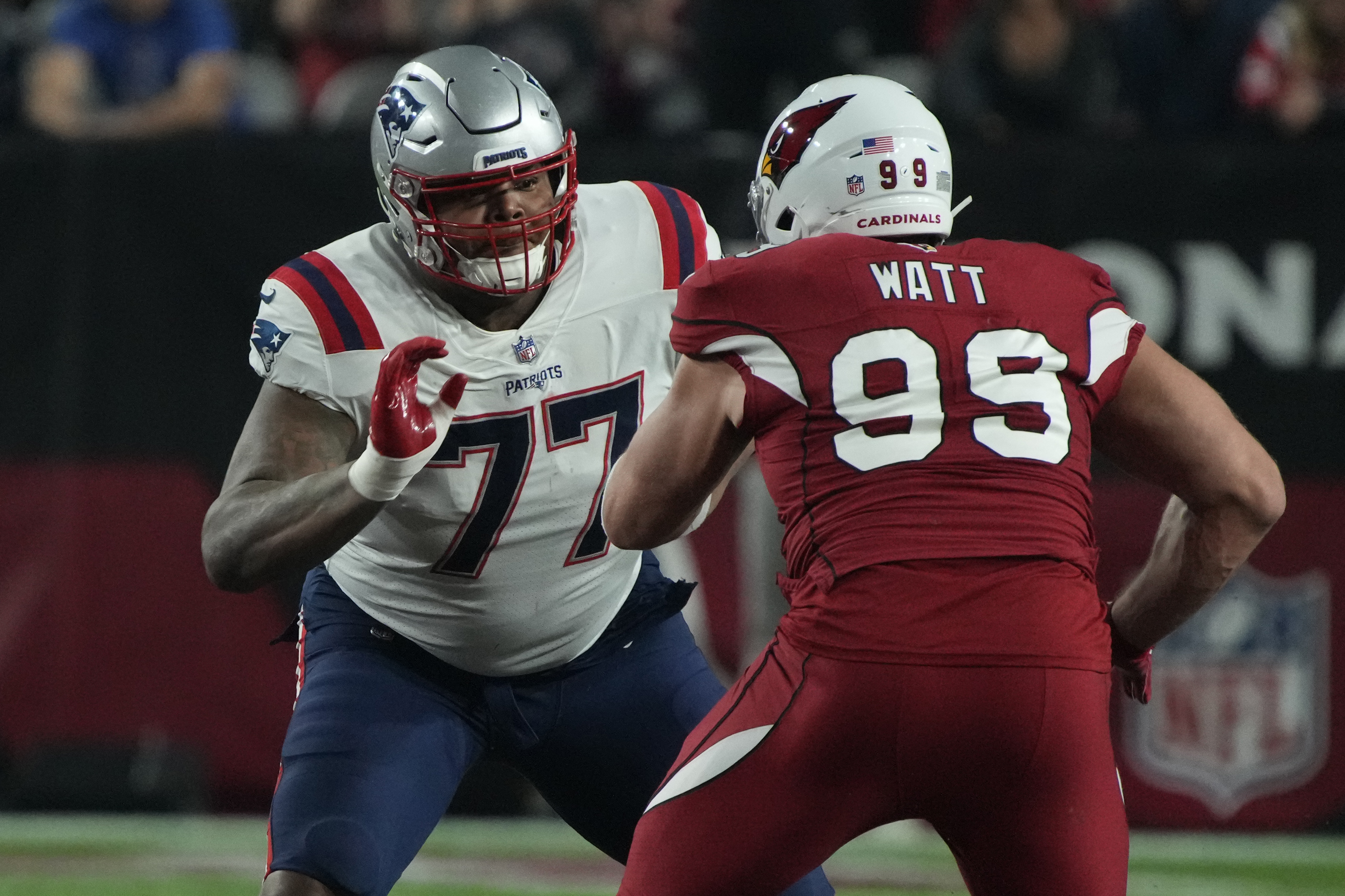 Patriots news: Trent Brown gives Cole Strange some NSFW advice