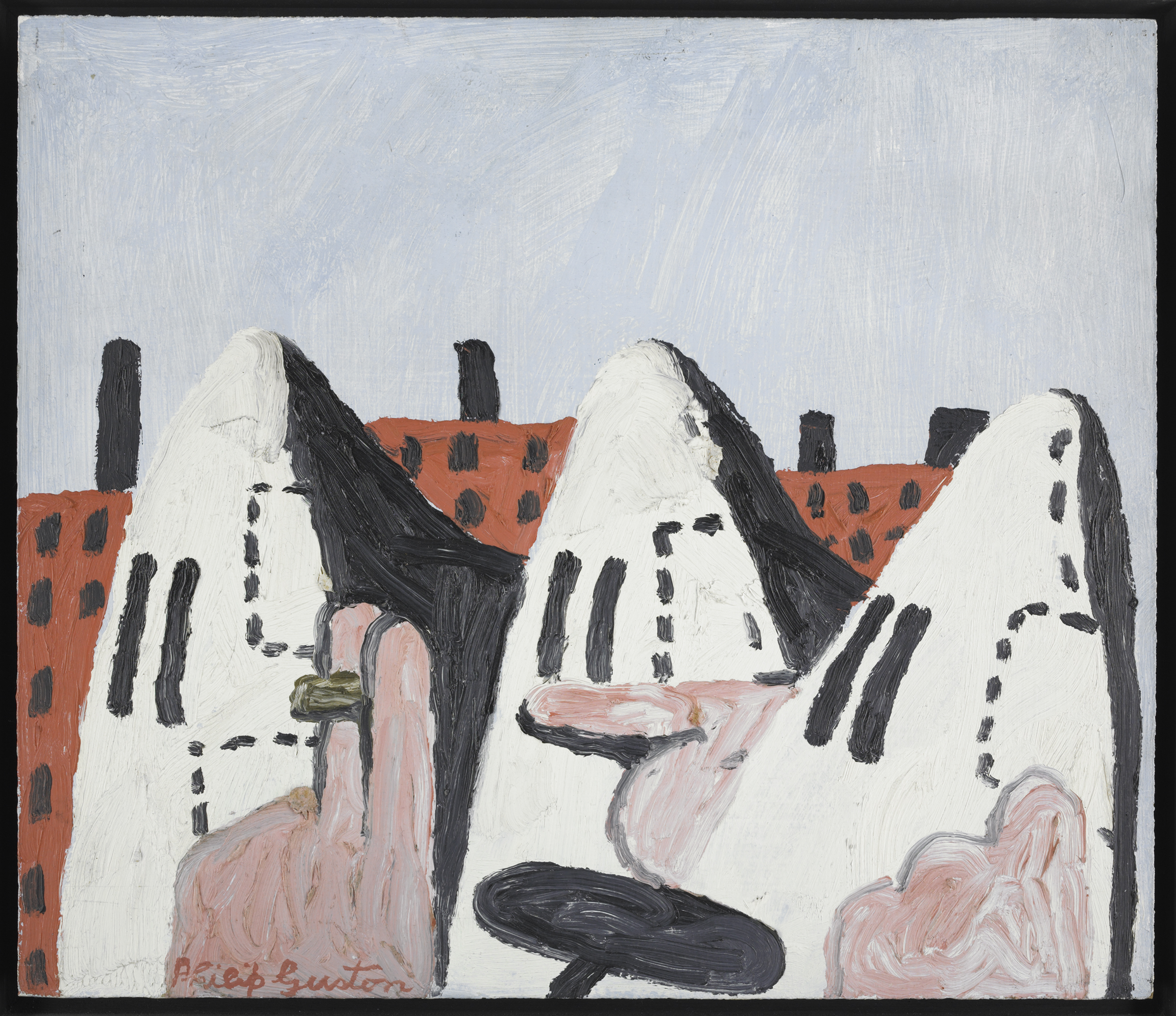 Philip Guston's "The Three," from 1970.