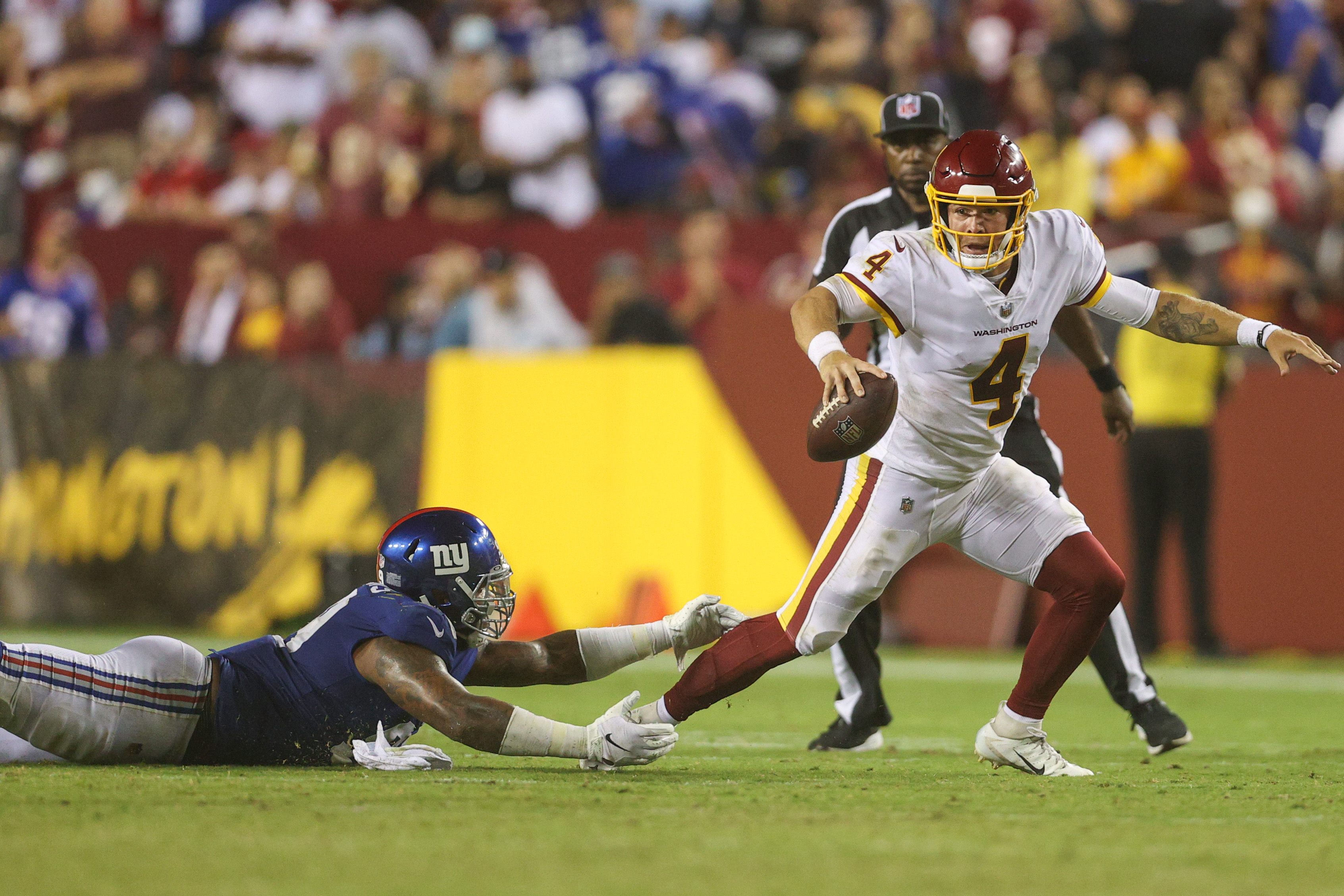 Taylor Heinicke stole the show in Washington's loss to Tom Brady's