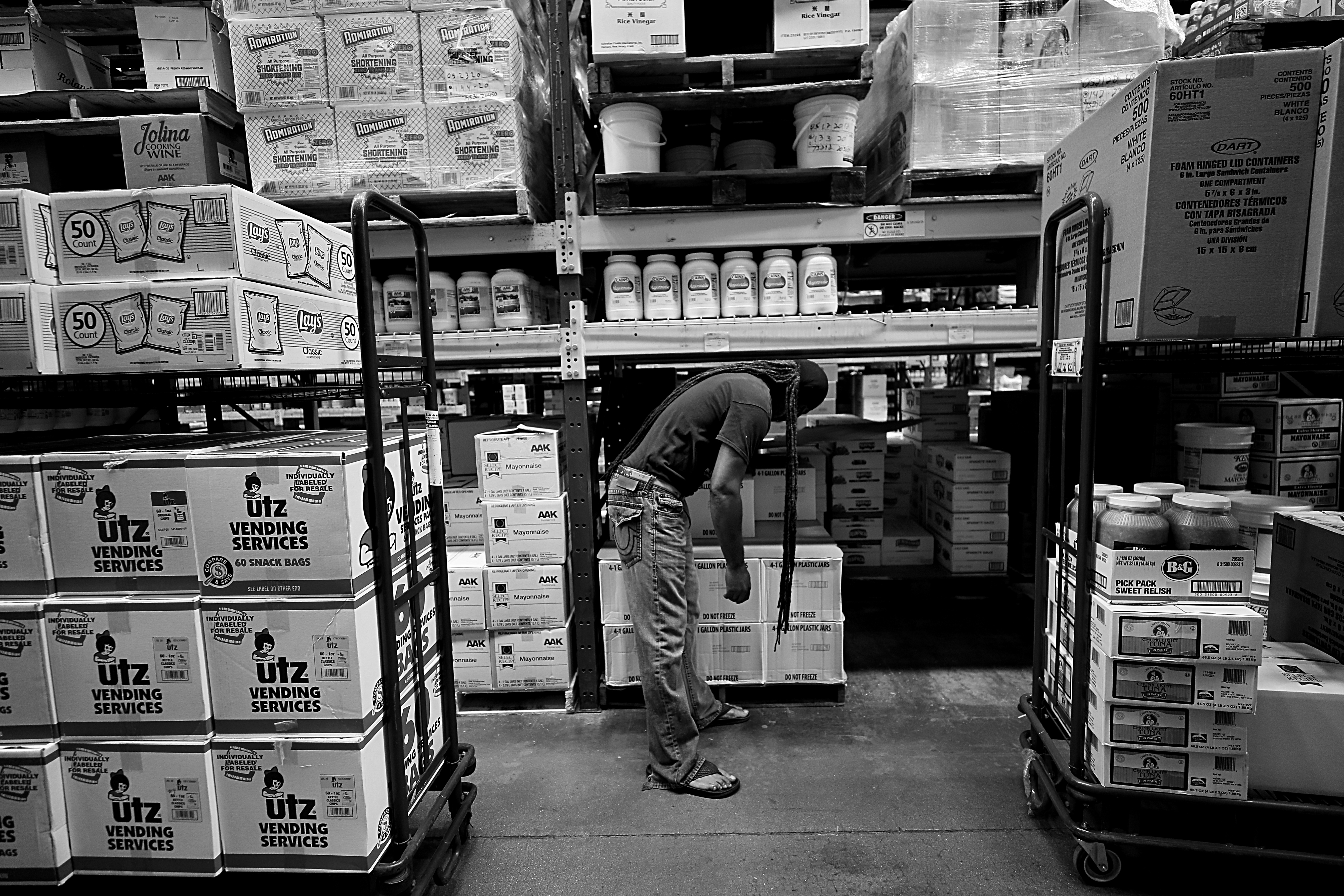 Each morning Singleton and Cannon-Grant arrive early in the morning at Restaurant Depot in Everett to gather supplies to feed 1,700 people.