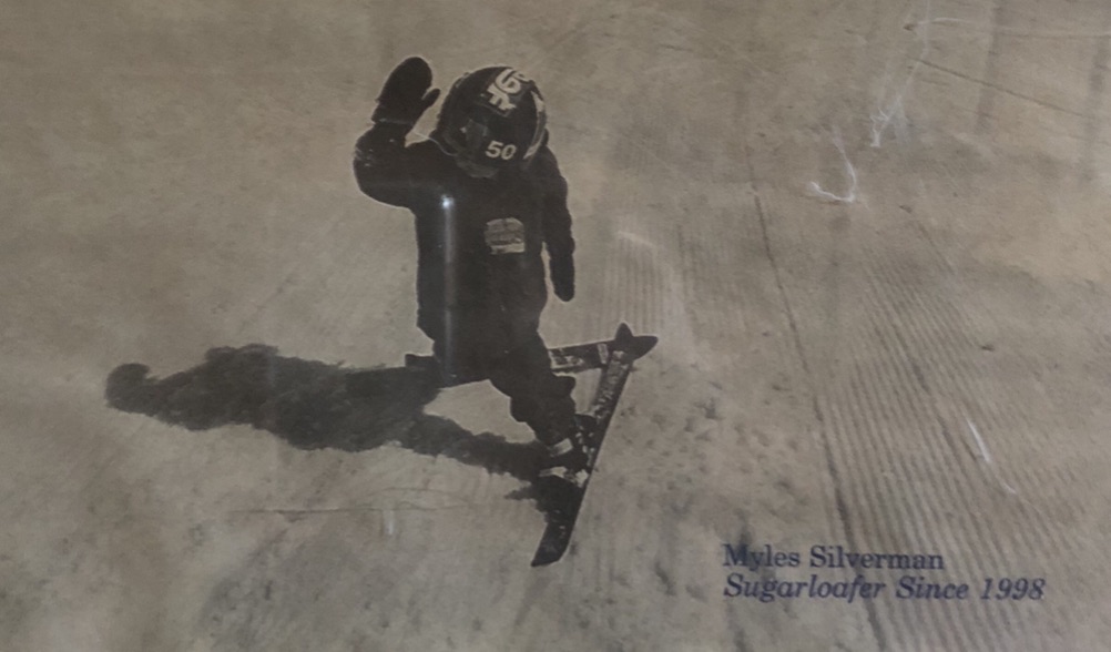 Myles Silverman was featured in promotional material for Sugarloaf Mountain as a child.