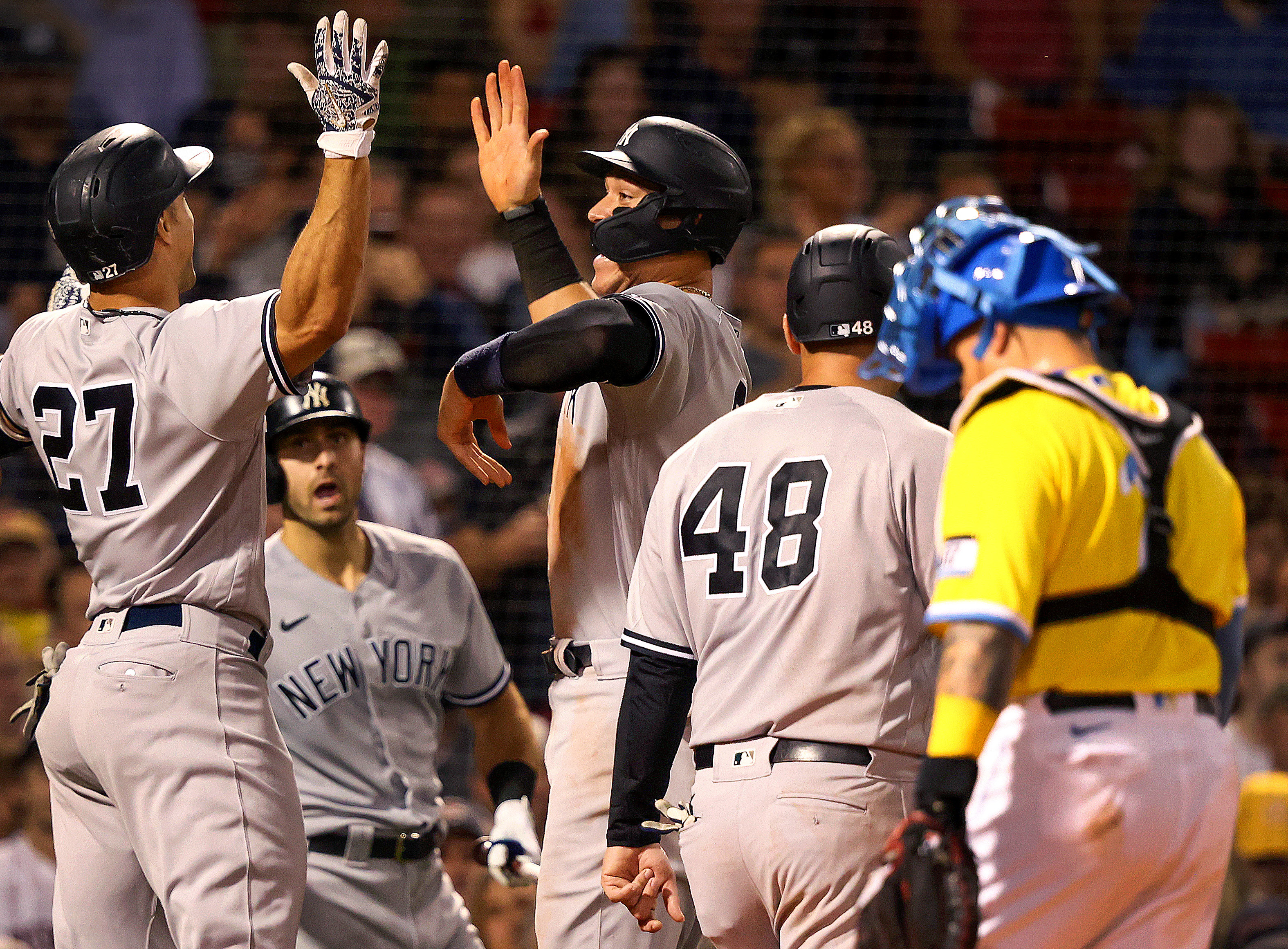 Cole, Stanton lead Yankees past Red Sox 8-3