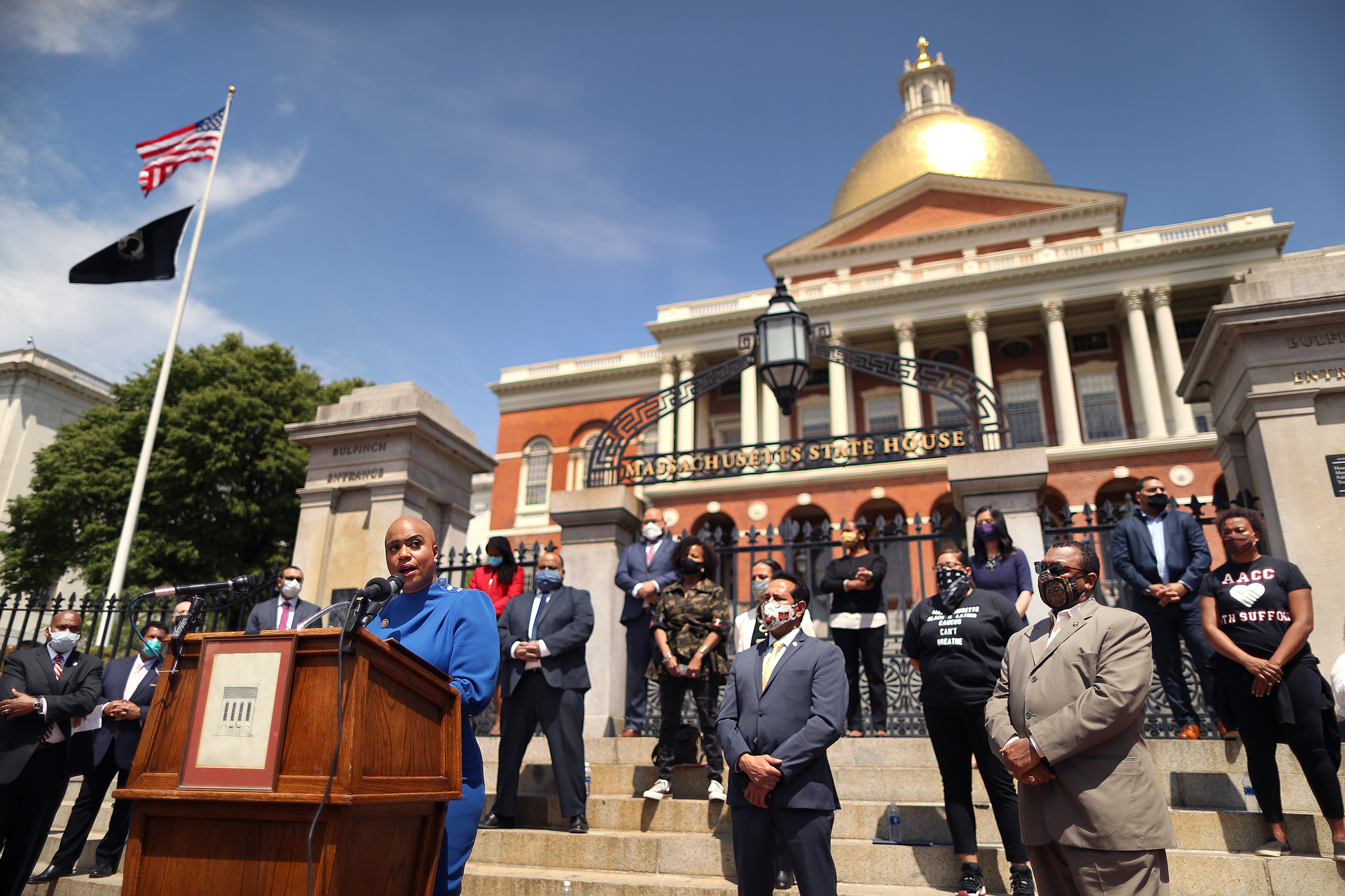 Congresswoman Ayanna Pressley is sponsoring a resolution that condemns police brutality, racial profiling and excessive use of force.