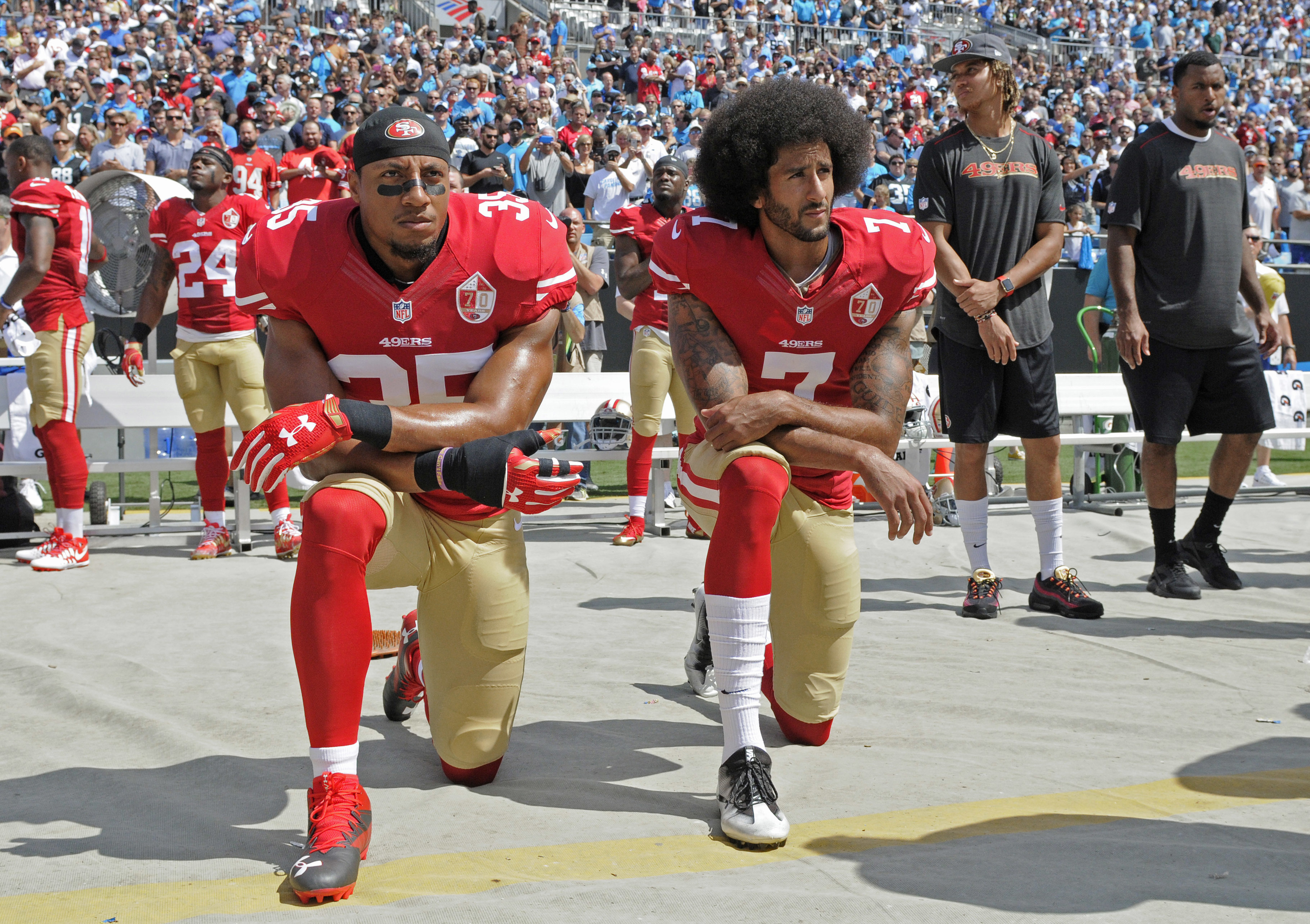 Celebrities, NBA players show support for Colin Kaepernick - The Boston  Globe