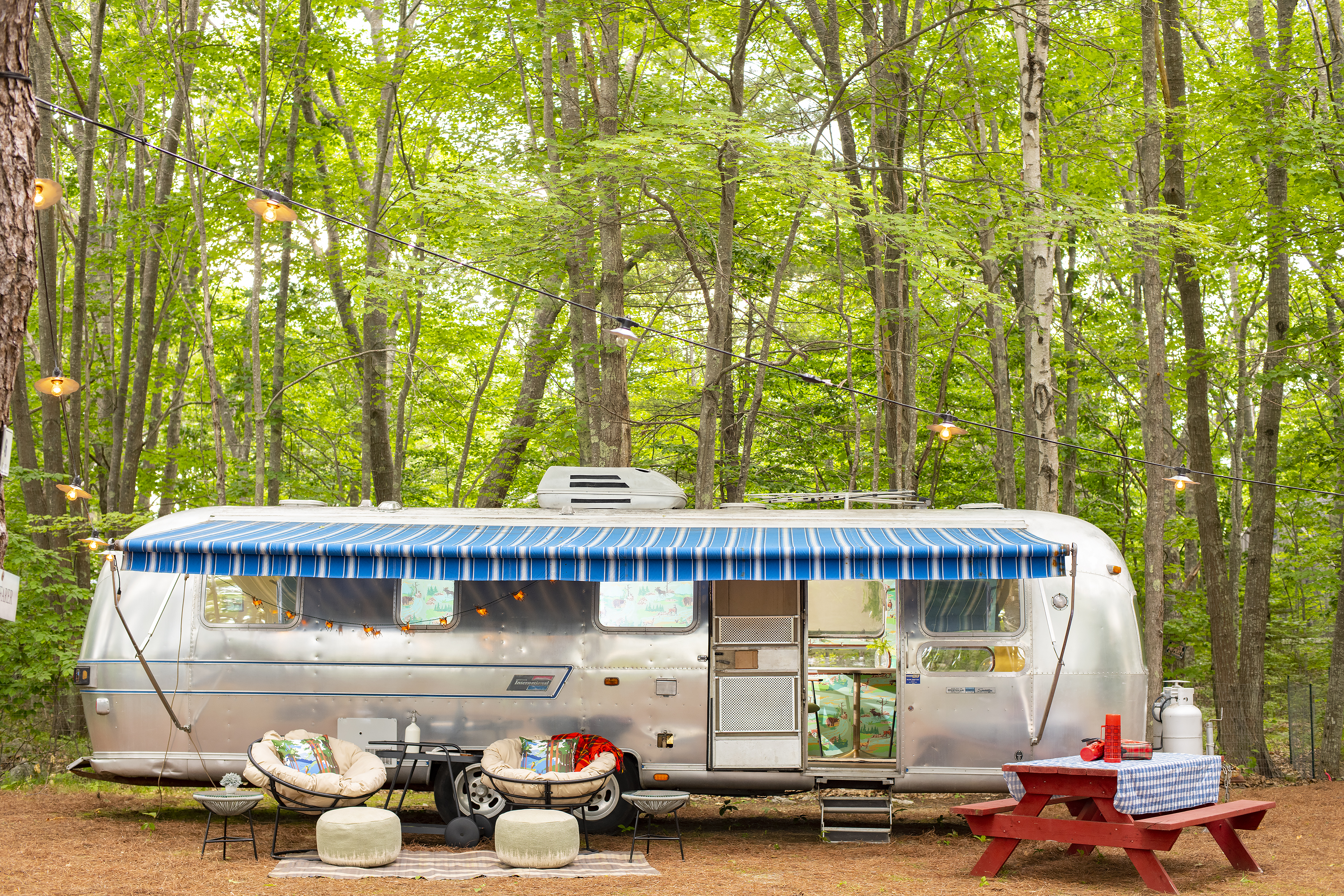 Sandy Pines Campground in Maine.