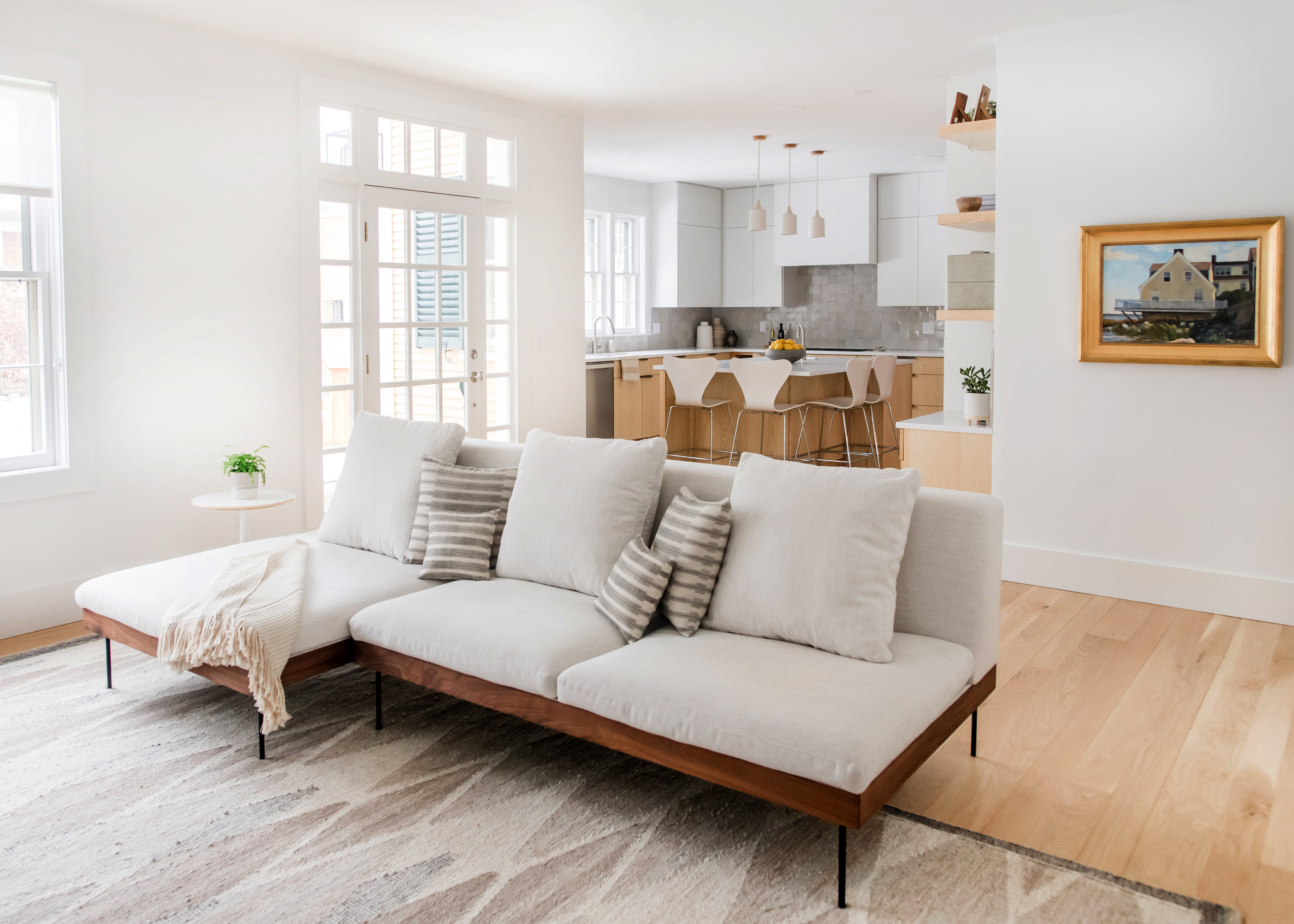 The living room sofa (bottom) is from Croft House.