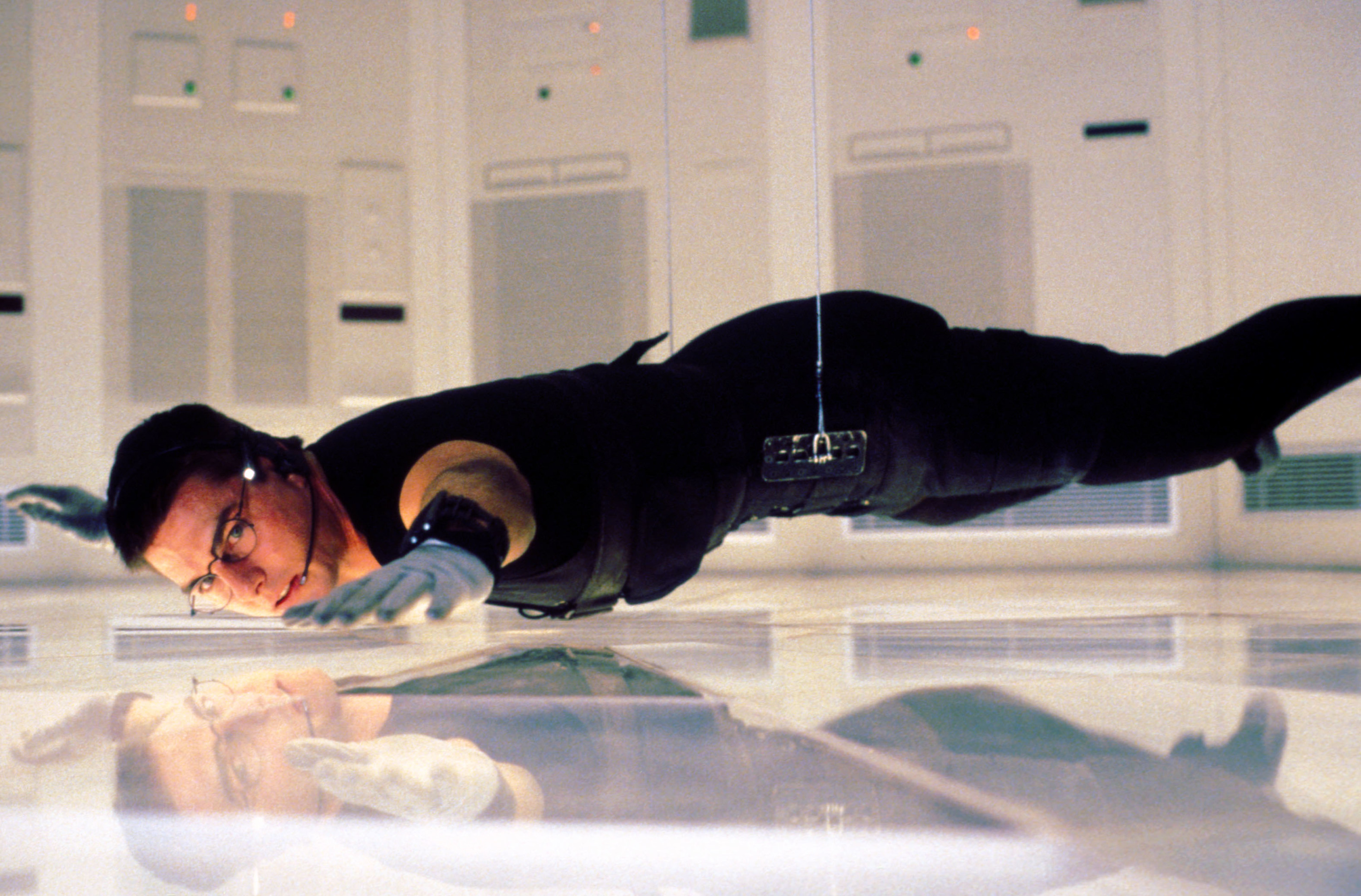 Tom Cruise in the first "Mission: Impossible" movie.