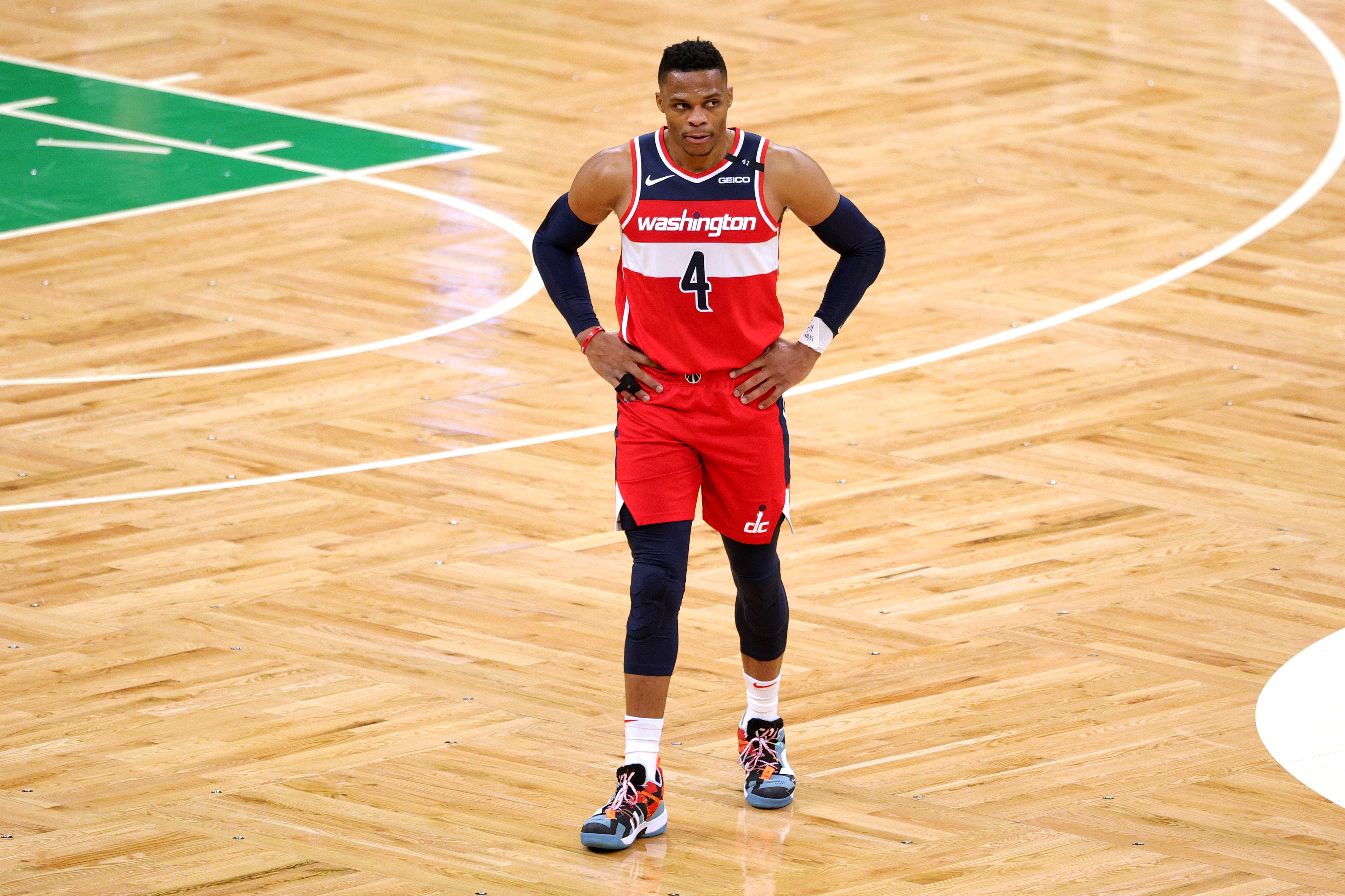 Westbrook breaks Robinson's record as Wizards fall to Hawks