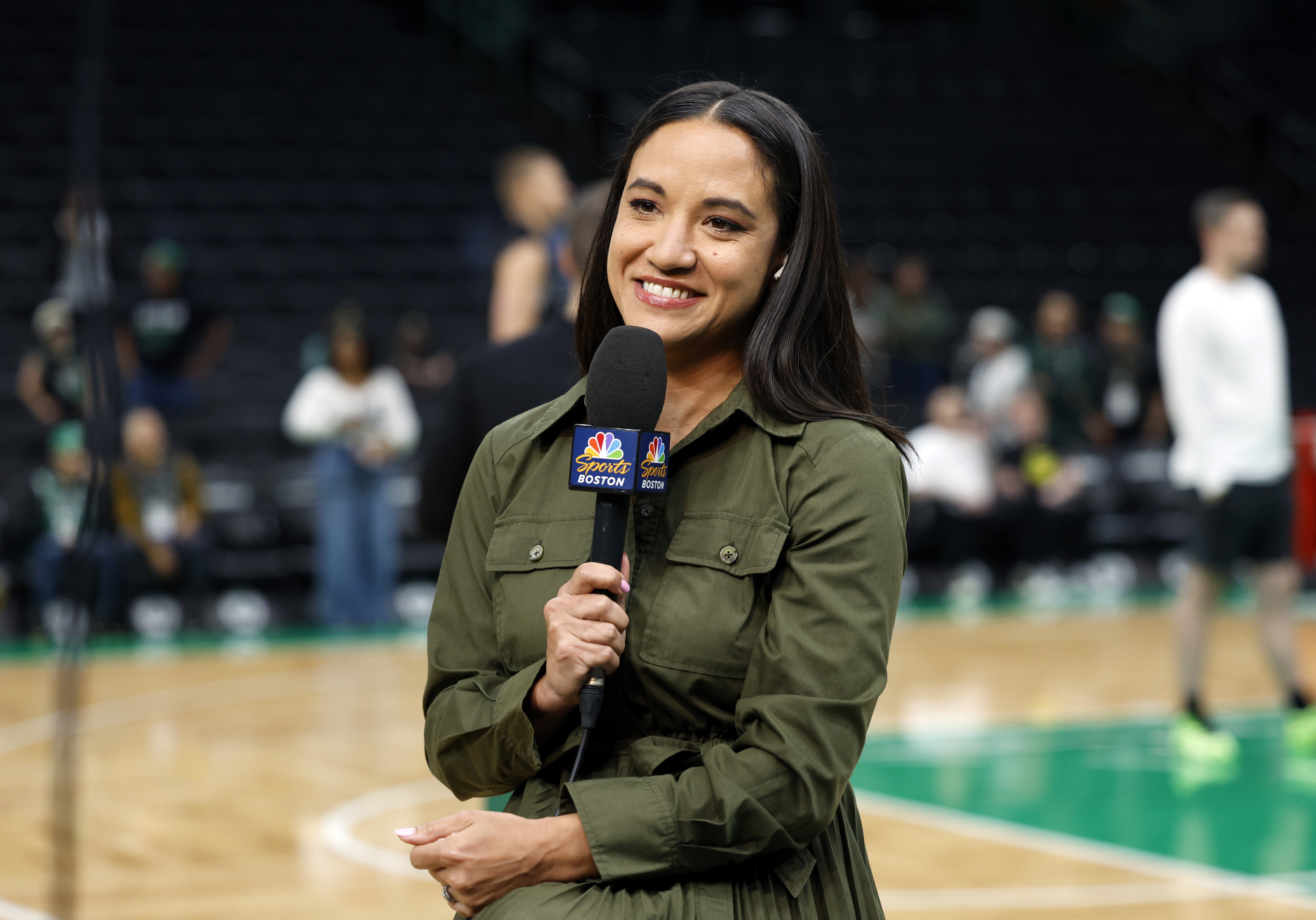 Celtics sideline reporter Abby Chin hopes set an example for women