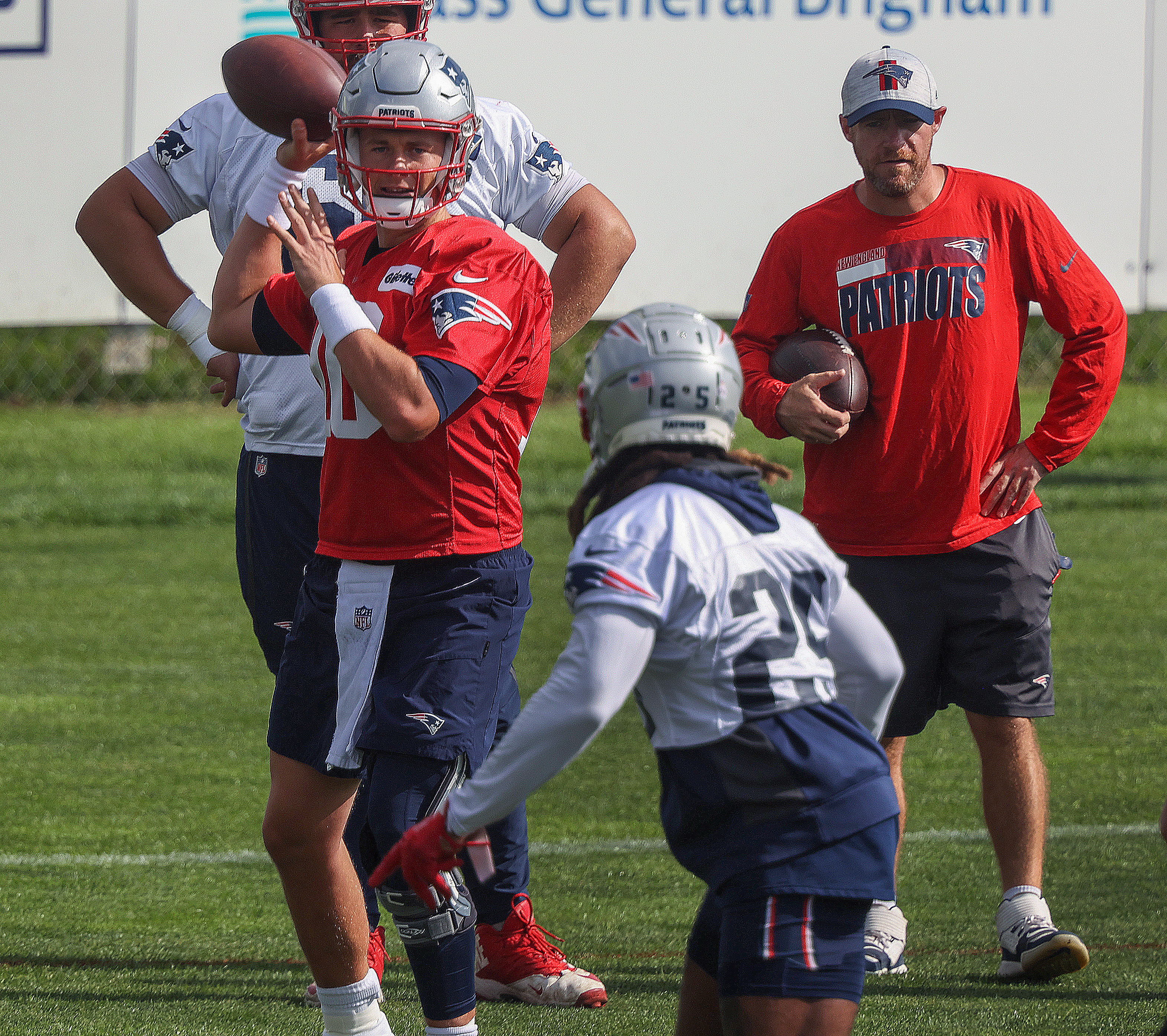 From the start of training camp, Brandon Bolden has gone out of his way to establish a connection with rookie QB Mac Jones.