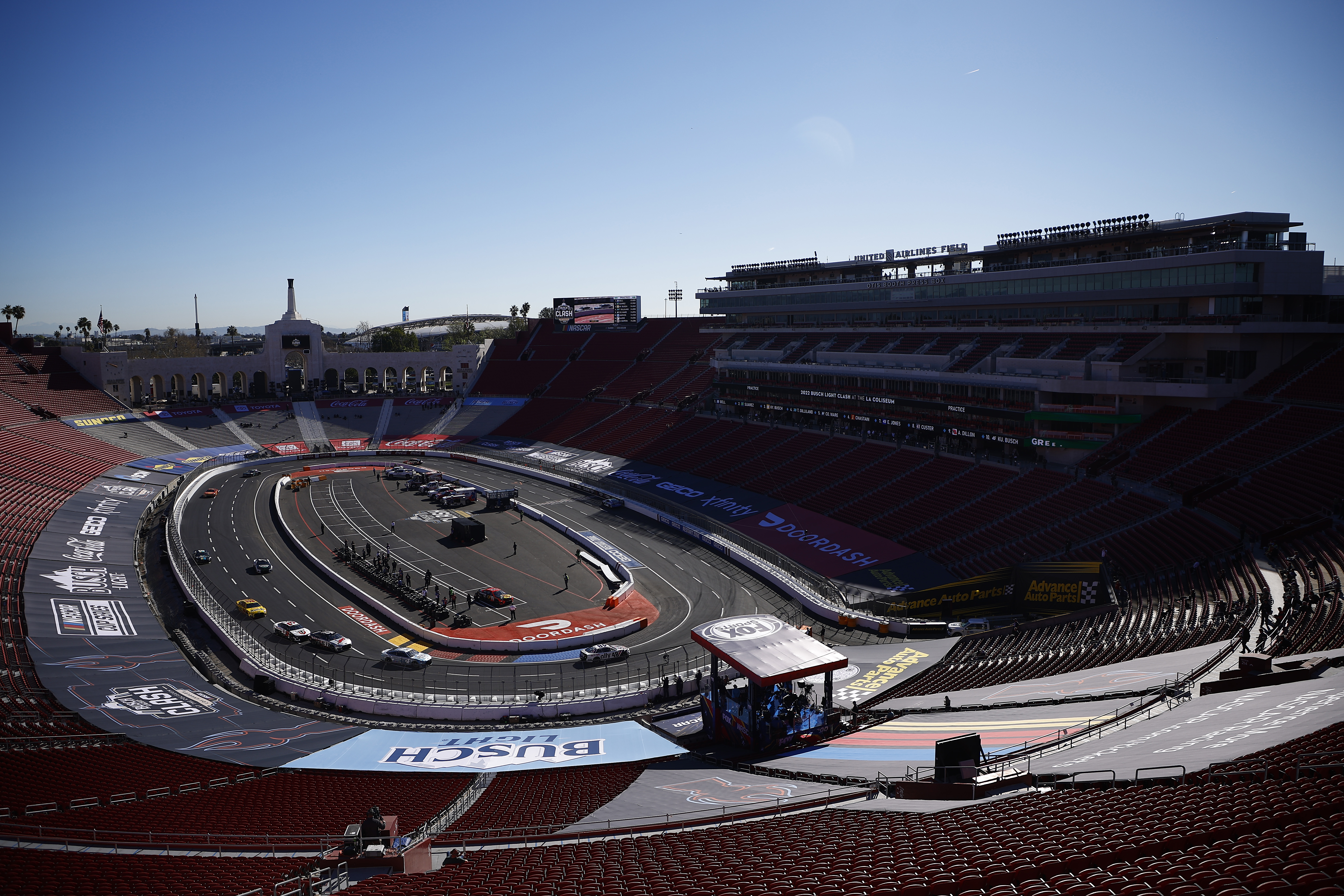 NASCAR goes West to LA Coliseum as warmup for the Super Bowl - The Boston  Globe