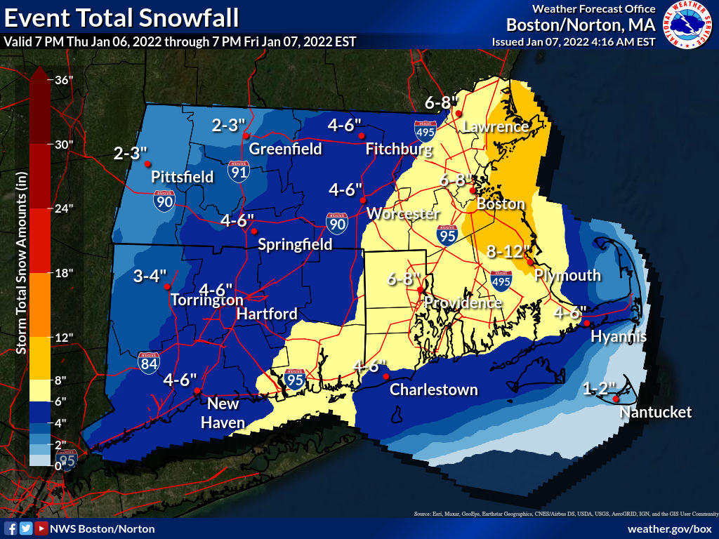 Weekend Snow Forecast Map These Maps Show How Much Snow Is Expected To Fall In Mass. Today - The  Boston Globe