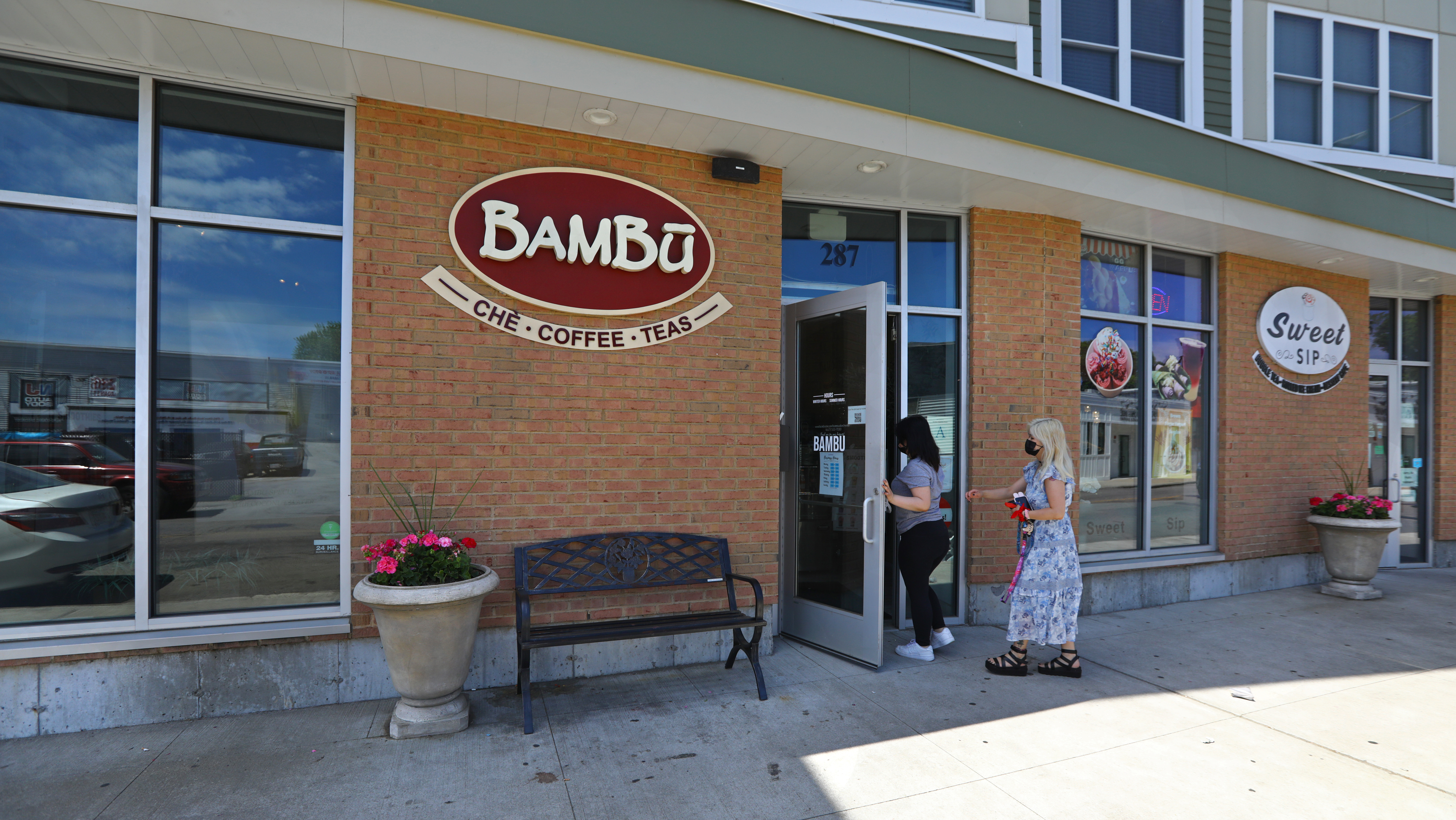 Bambu and Sweet Sip are on Adams Street.