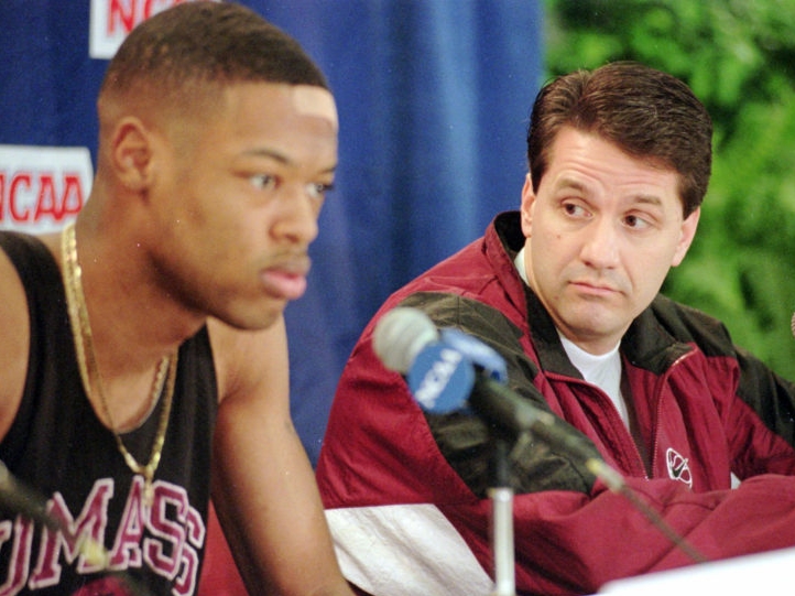 Marcus Camby with undershirt at UMass