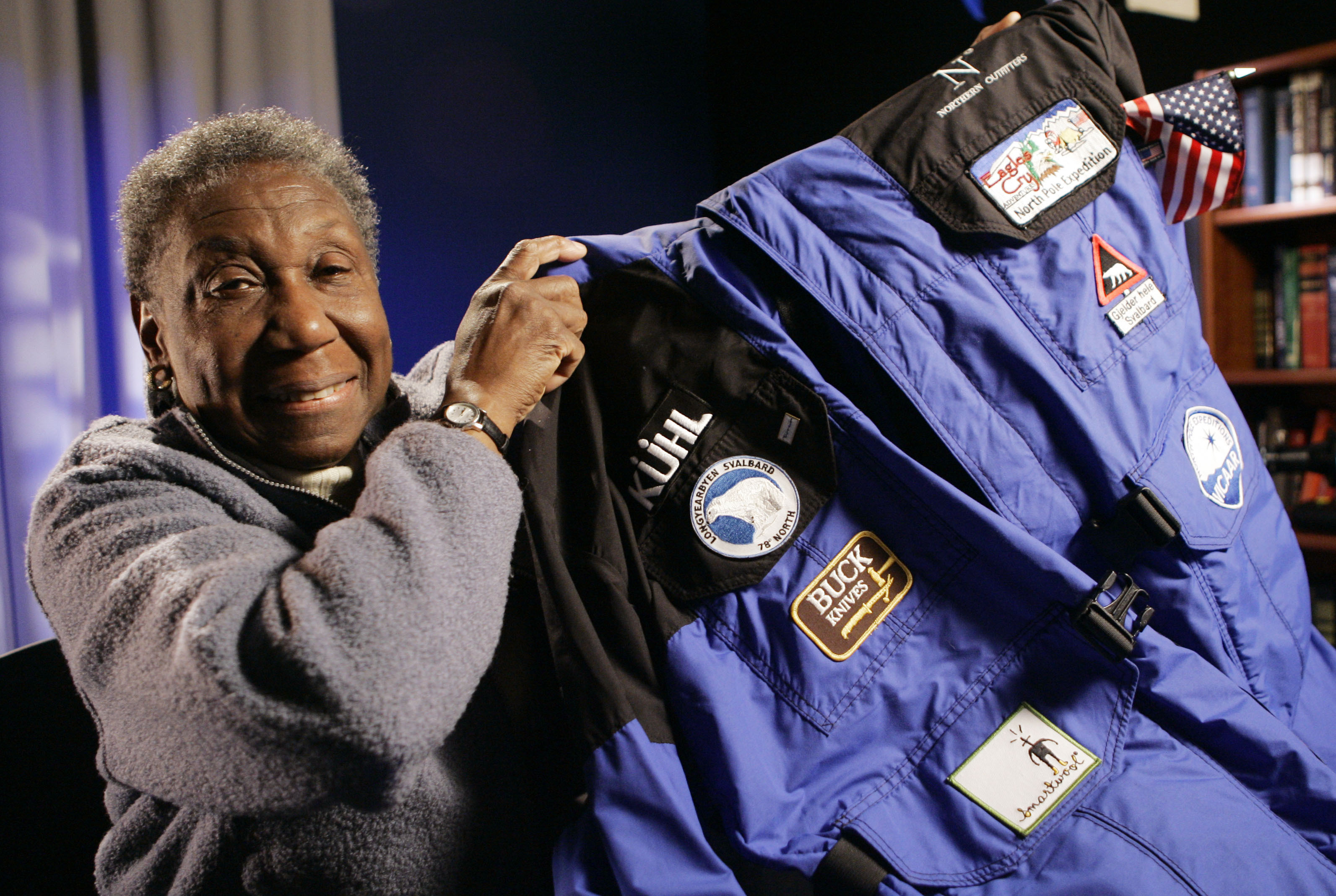 Barbara Hillary with the parka she wore when she became the first Black woman to officially make it to the North and South Poles.