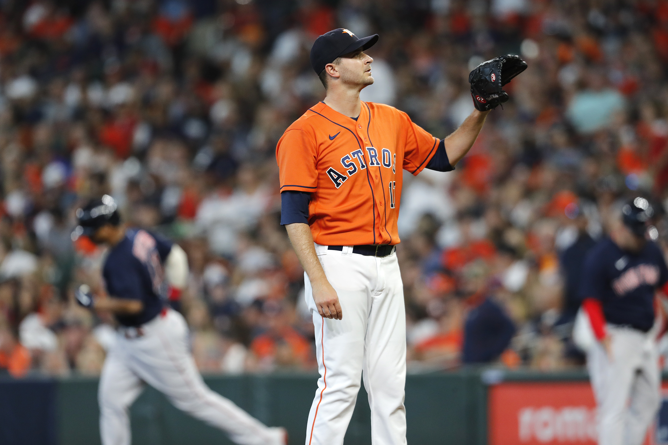 Jake Odorizzi gave up a grand slam to Rafael Devers in the second inning on Saturday.
