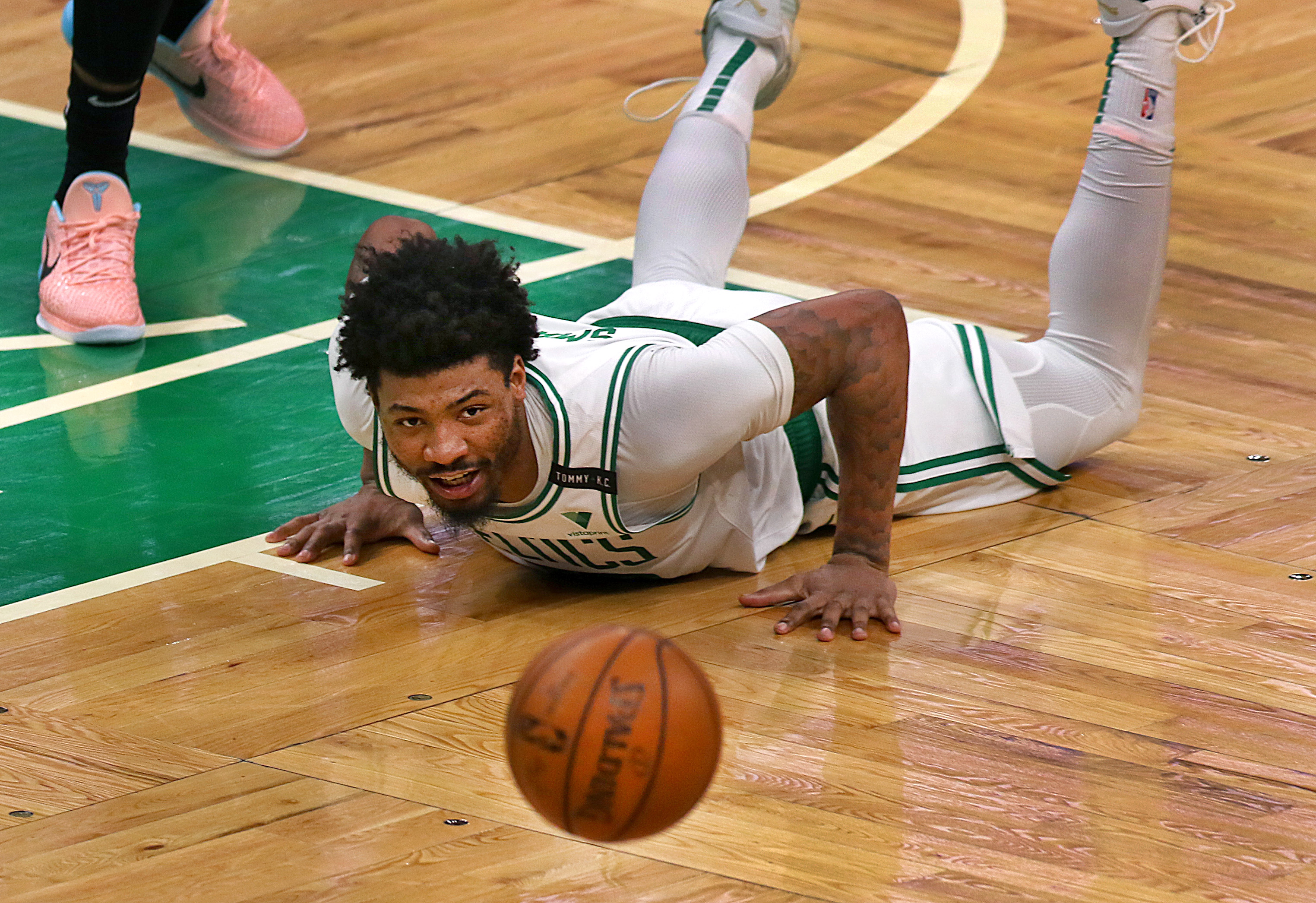 Marcus Smart has twice been named part of the NBA's All-Defensive first team.