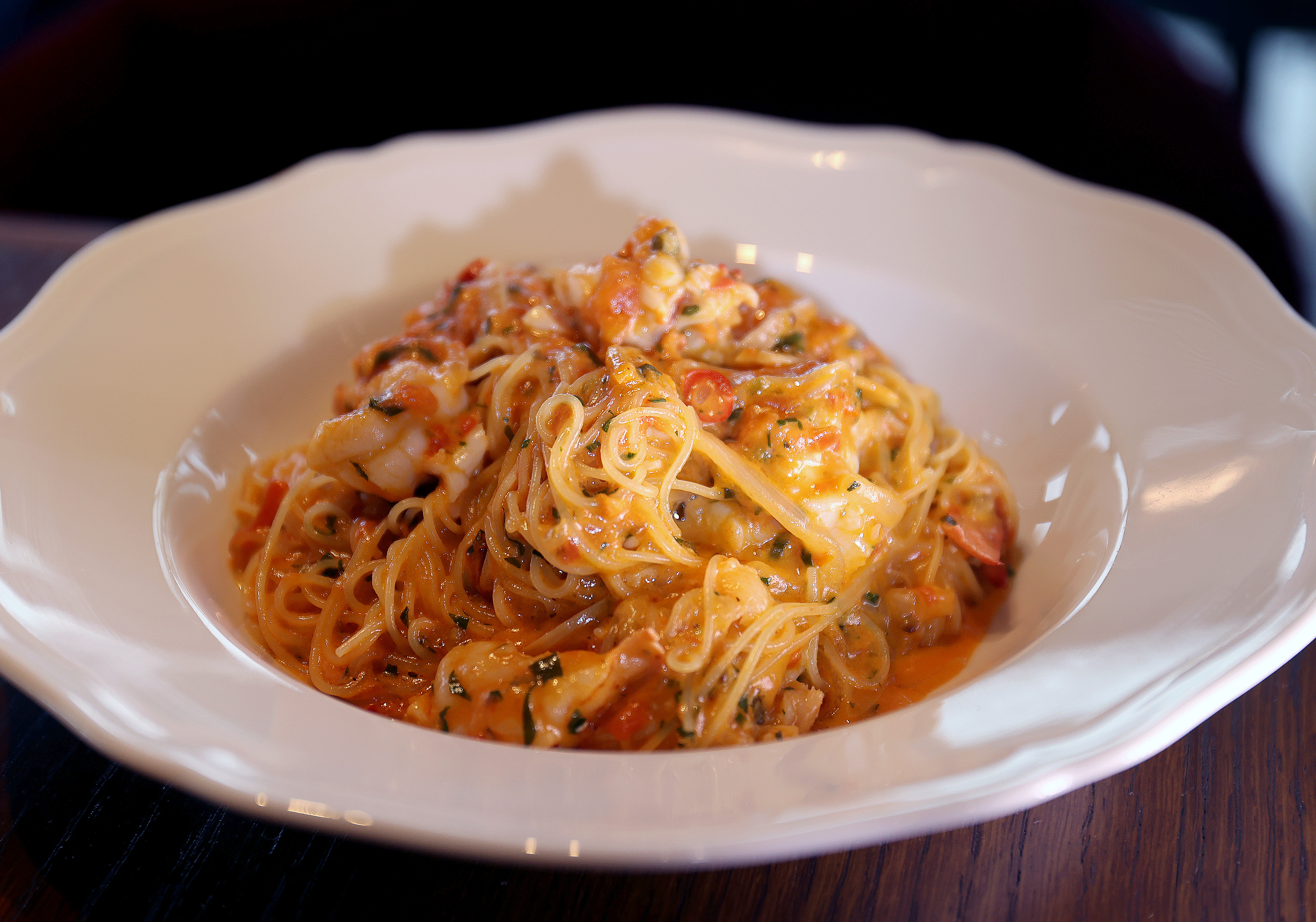 Lobster capellini at Contessa.