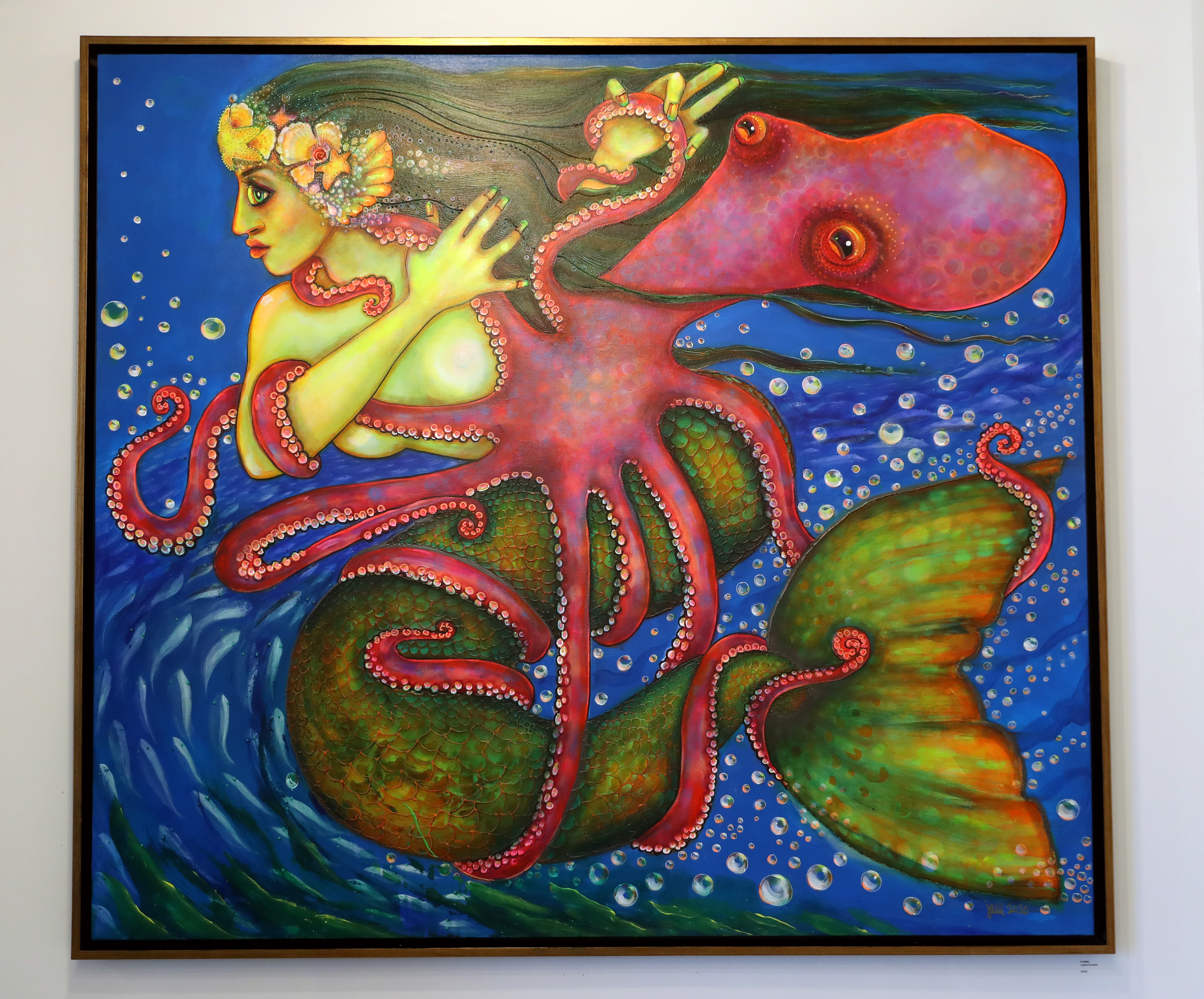 "In Deep" on display by artist Juditta Musette, who is selling the piece for $8,500.