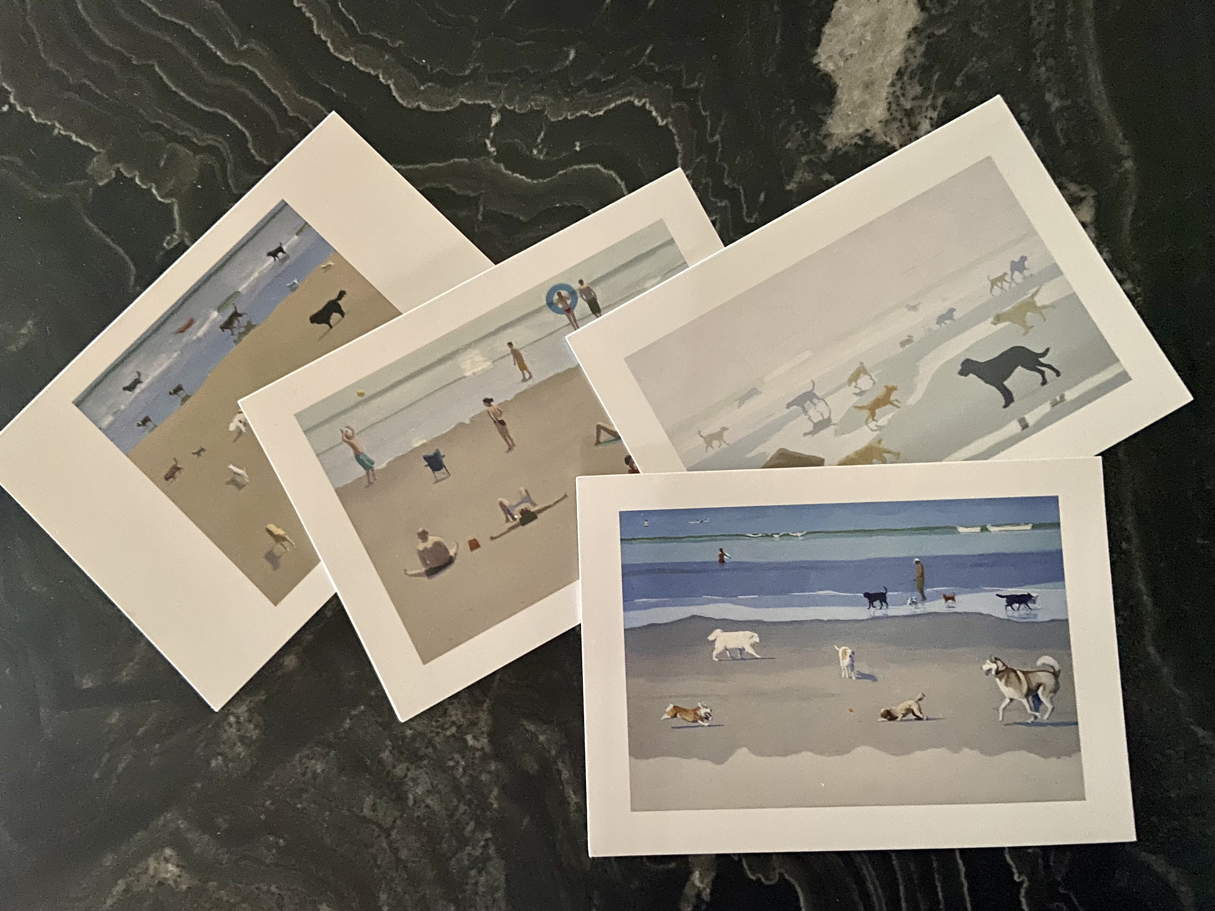 Give them the beach year-round, or at least prints that conjure the feel of the seaside, by Rockport-based artist Rob Diebboll. Spring for a package of note cards, shown here, or choose a print or original painting.