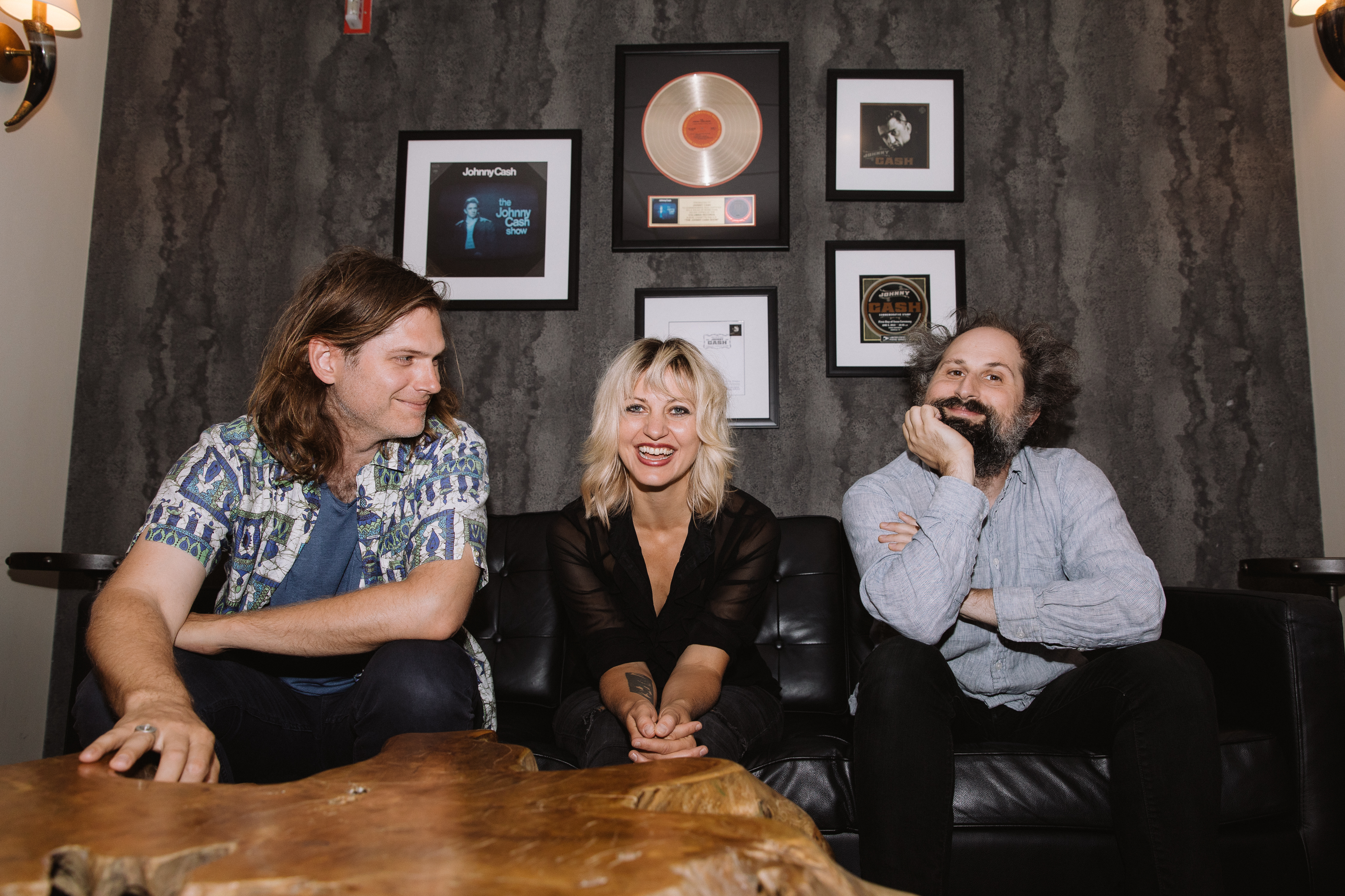 From left: Eric D. Johnson, Anais Mitchell, and Josh Kaufman of Bonny Light Horseman.