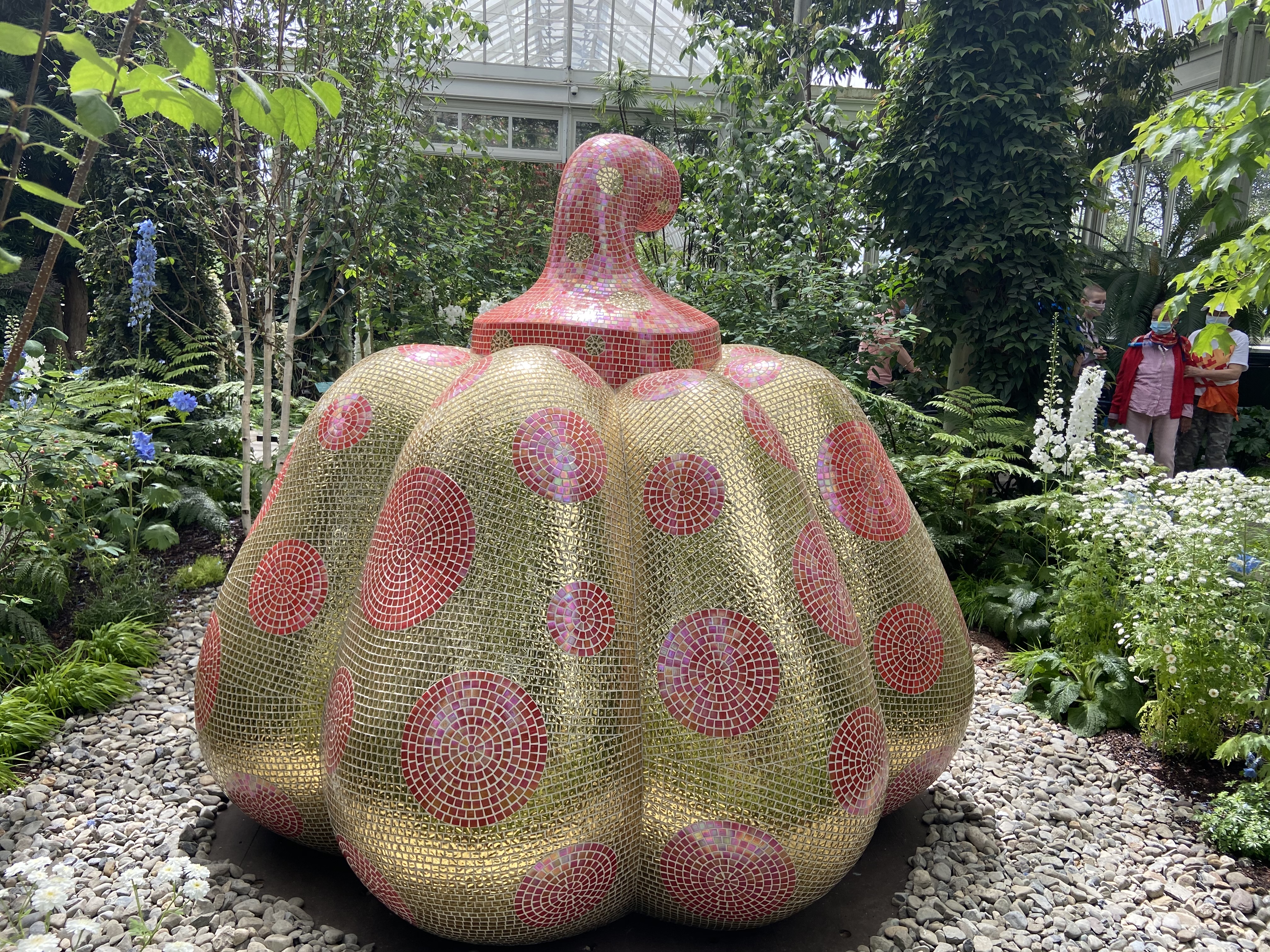 The hottest ticket in NYC right now: the Yayoi Kusama show at the New York Botanical Garden in the Bronx.