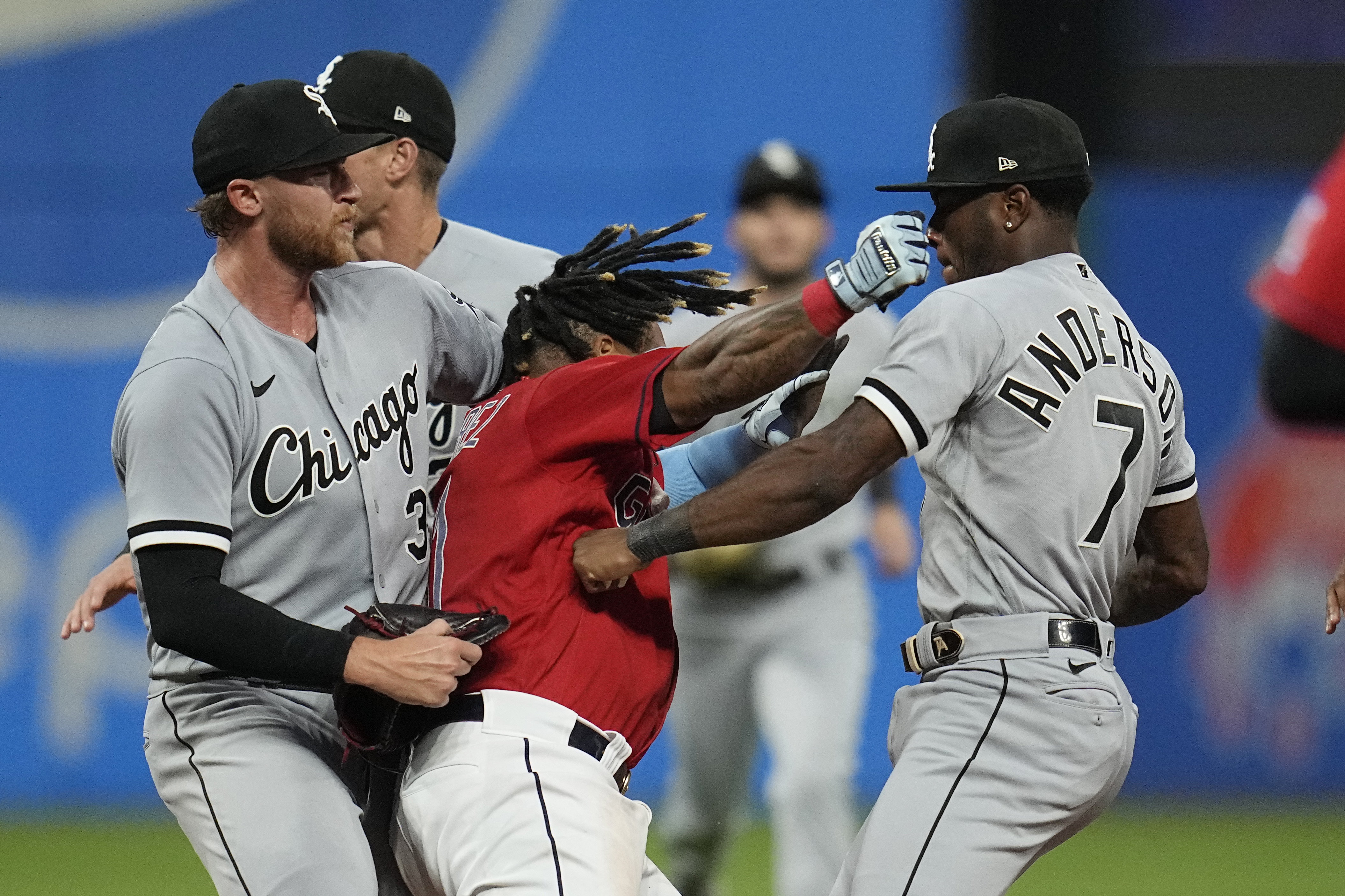 The White Sox All-Stars are happy to share the spotlight together