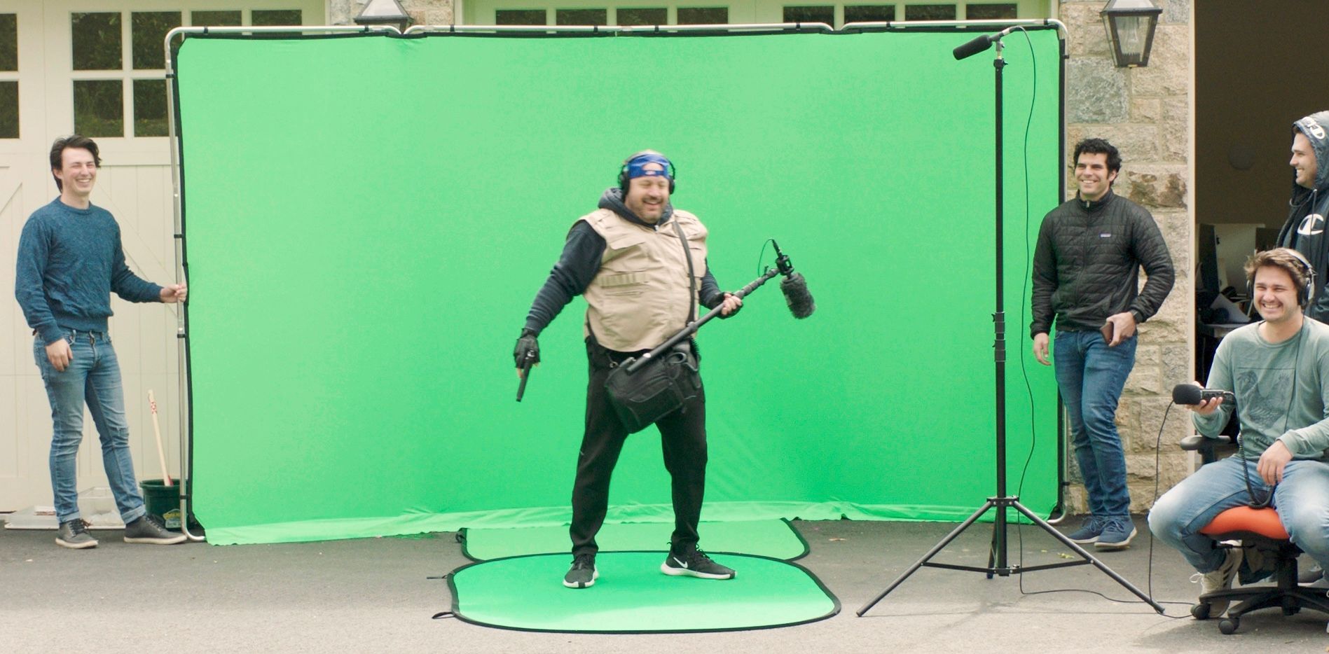 Kinnane Brothers filming Kevin James's "Sound Guy"
