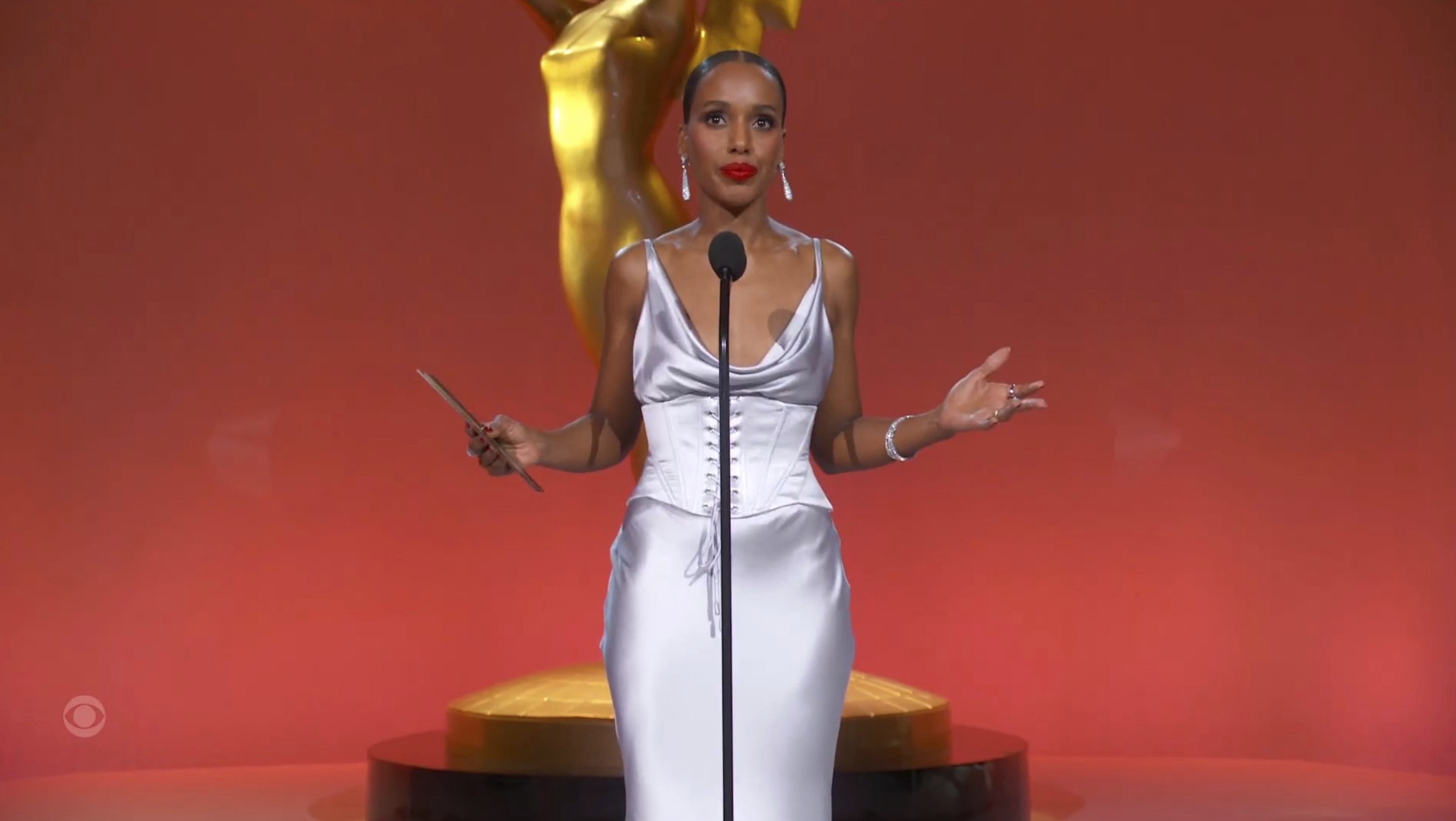 Kerry Washington presented the award for outstanding supporting actor in a drama series.