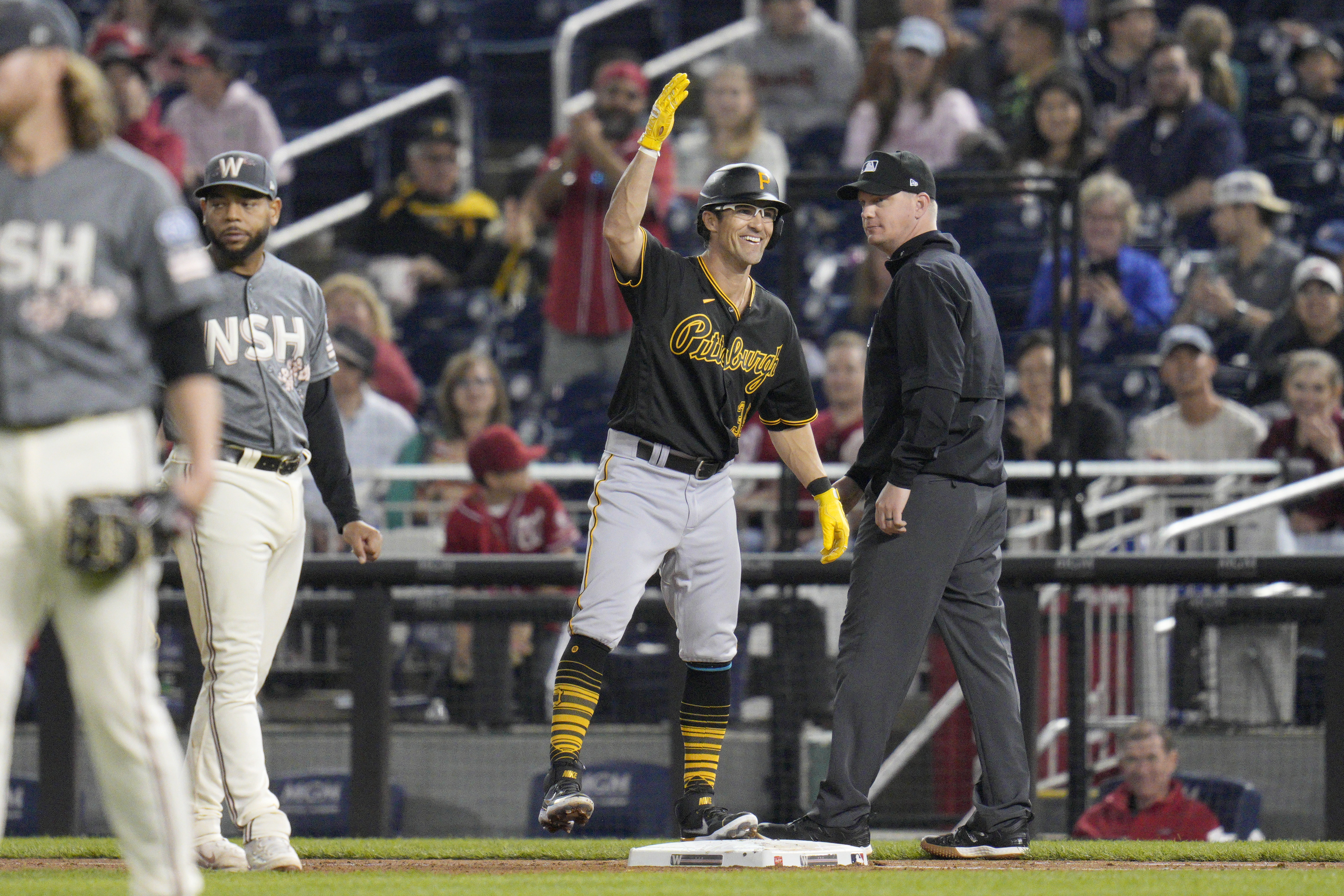 Drew Maggi gets first major league hits, Pirates sweep Nationals