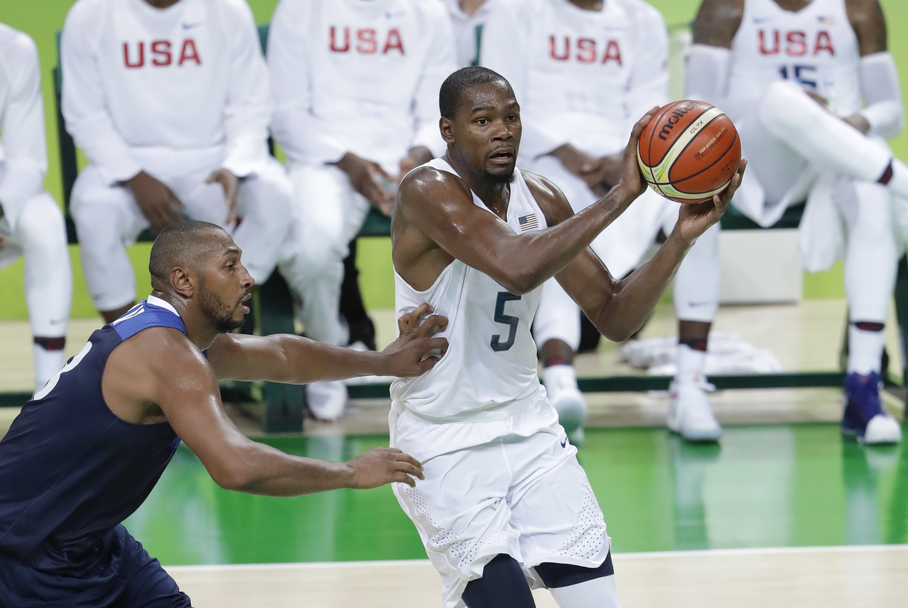 Kevin Durant played on Team USA for the 2016 Olympics.