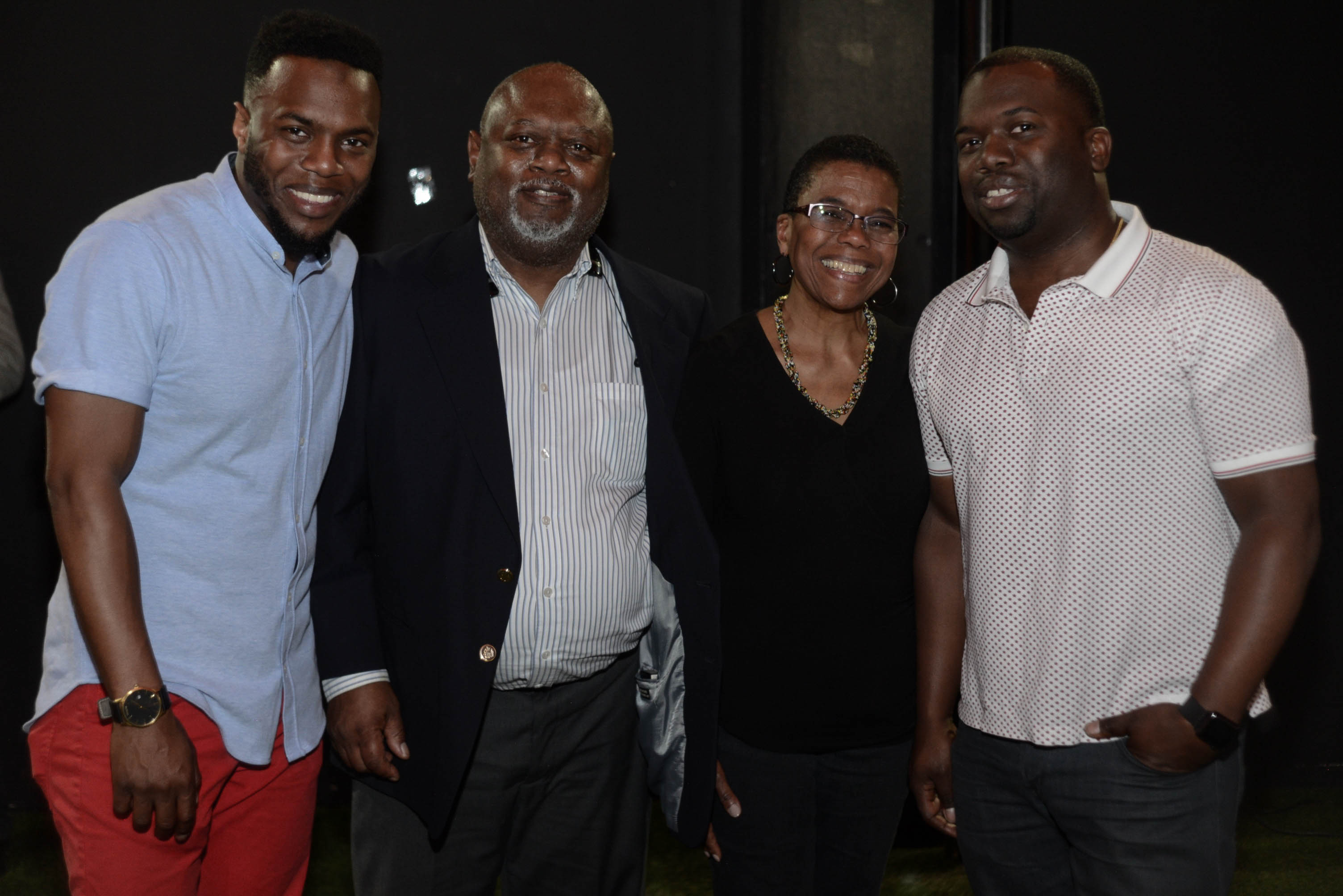 Jonathan Jackson (left), parents Robert L. Jackson Jr. and Nola Jackson, and older brother Samuel Jackson.